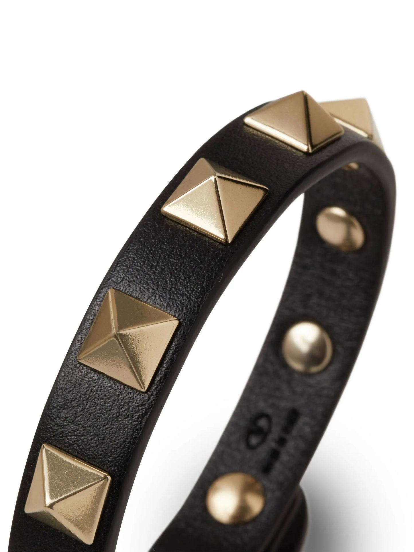 Rockstud leather bracelet