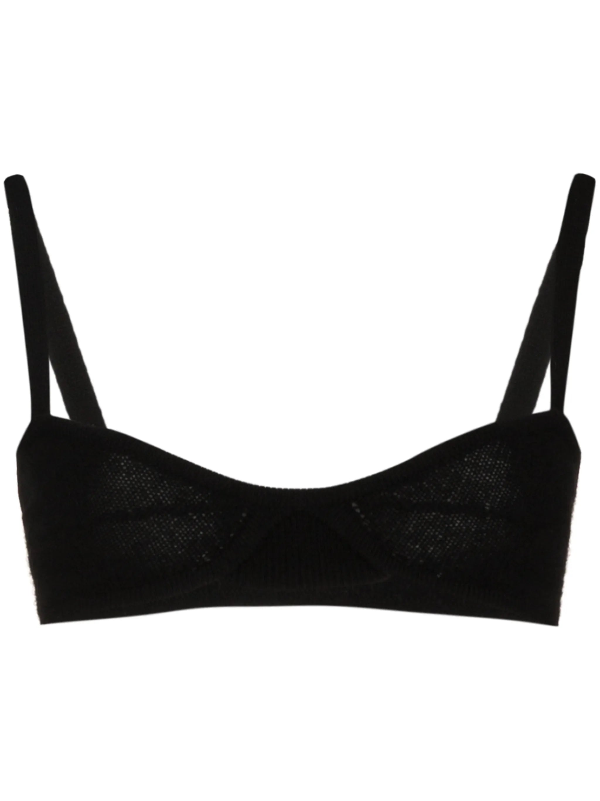 Eda cashmere-knit bralette top