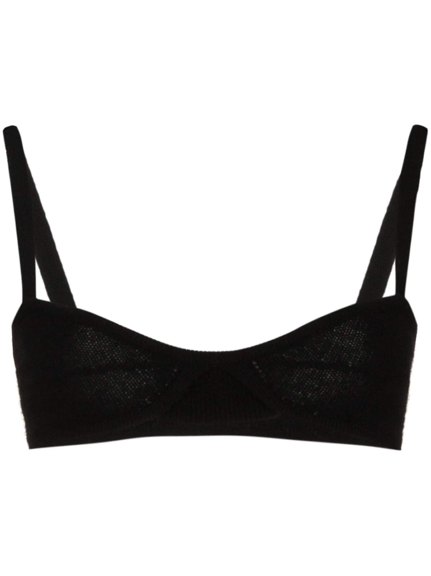 Eda cashmere-knit bralette top