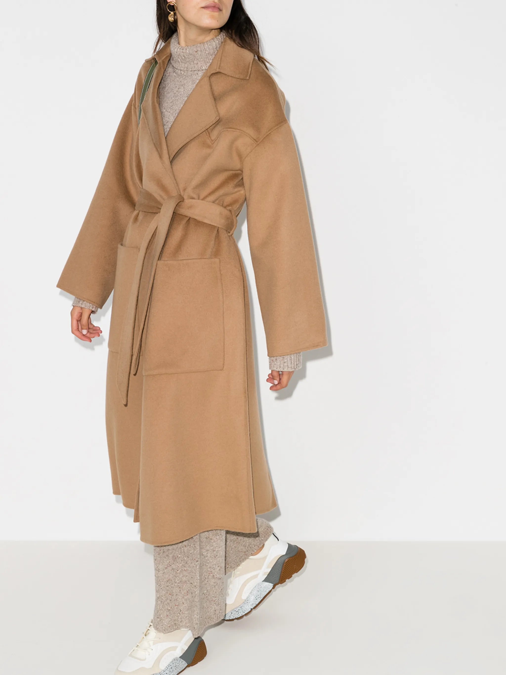 Alamo belted midi coat