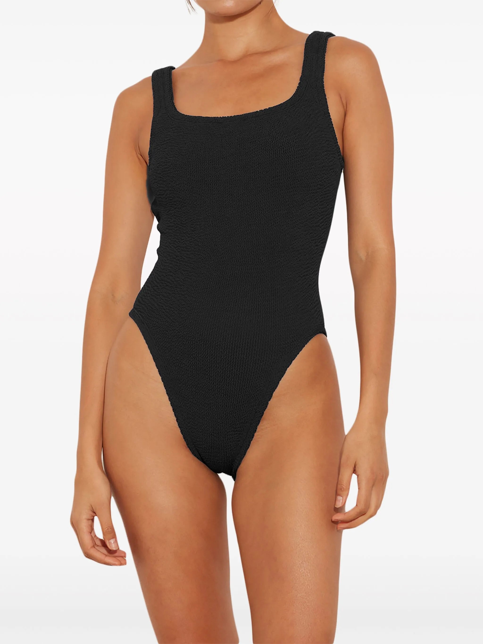 square neck swimsuit