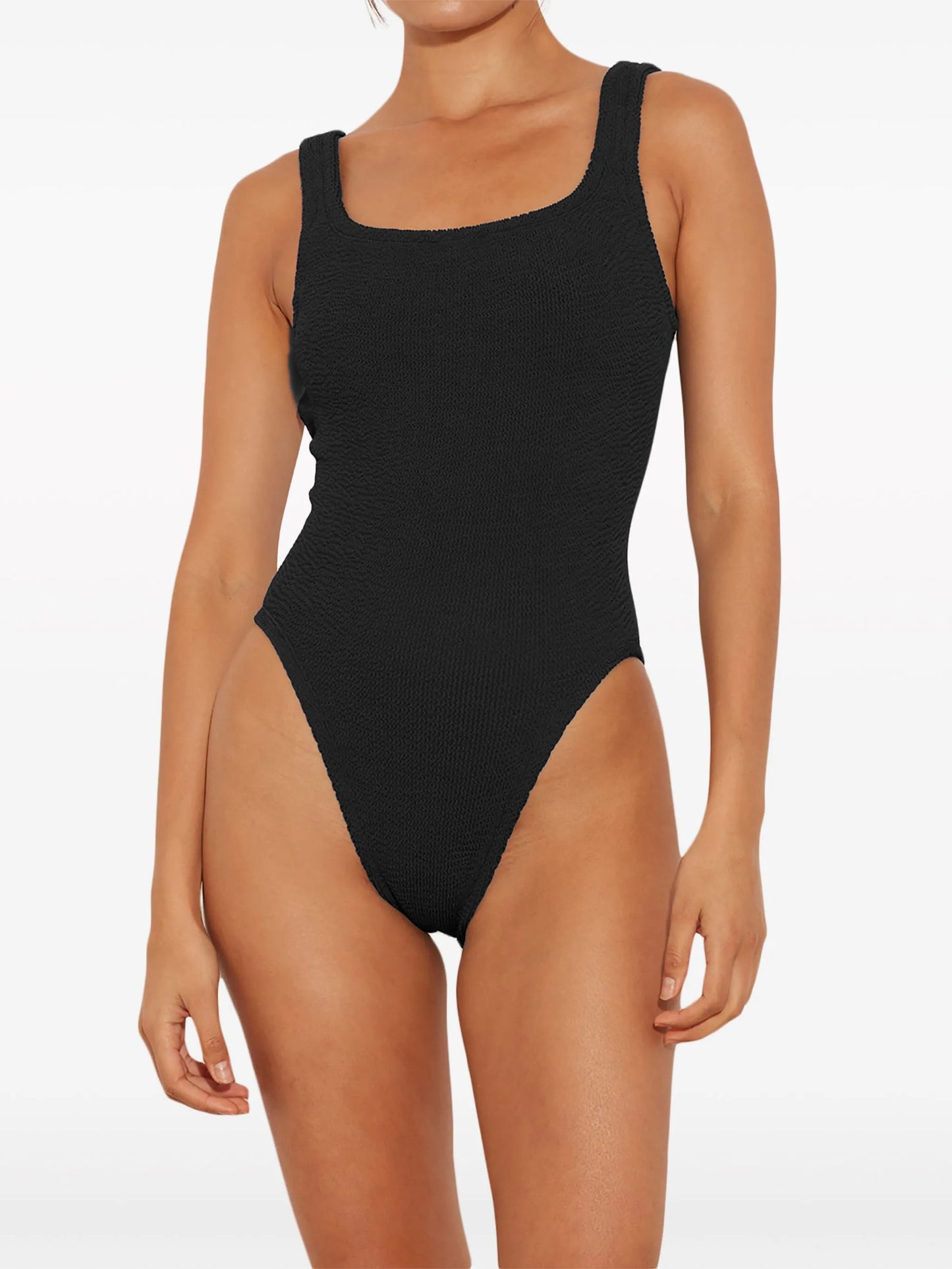 square neck swimsuit