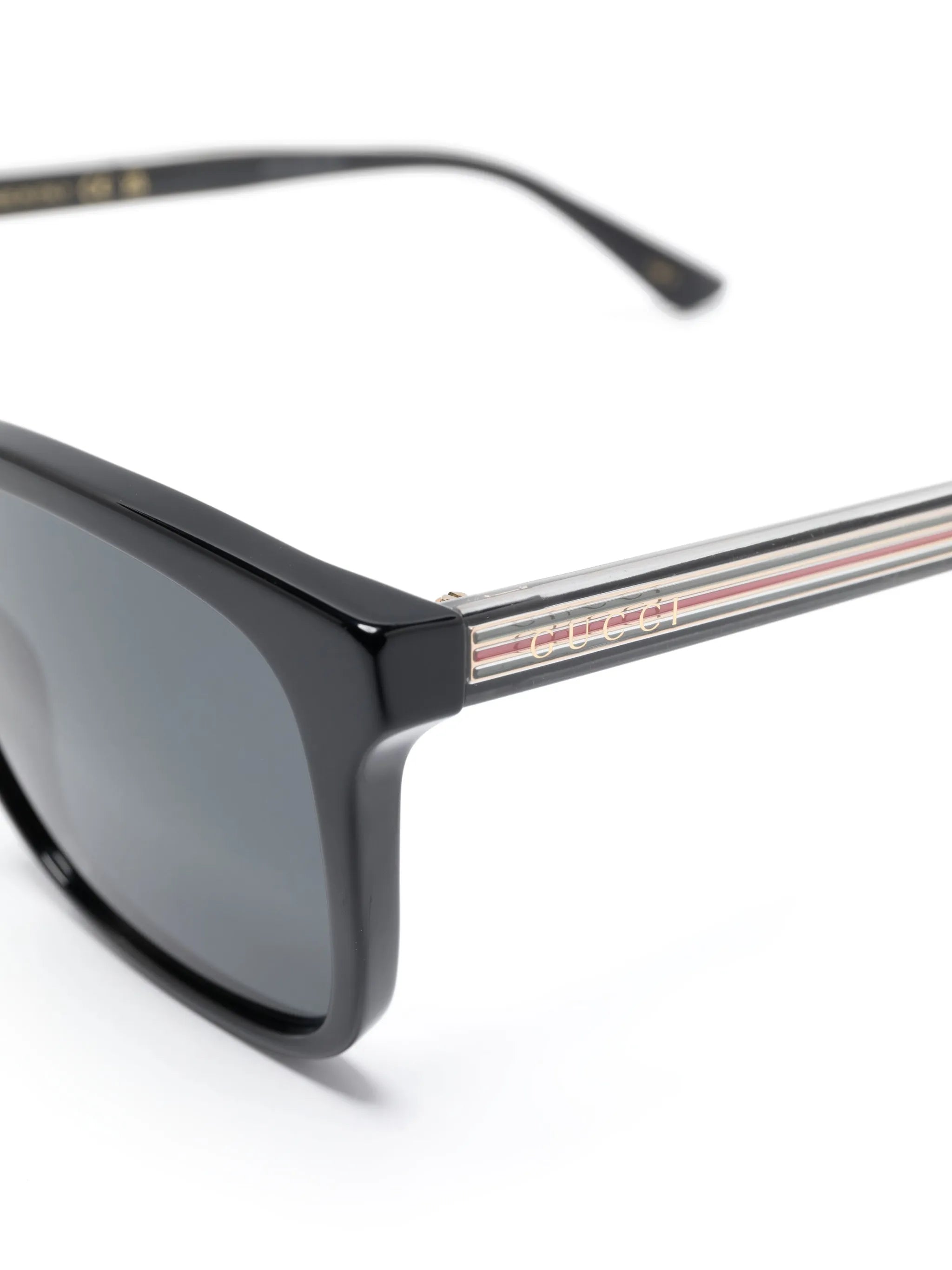 Web-stripe sunglasses