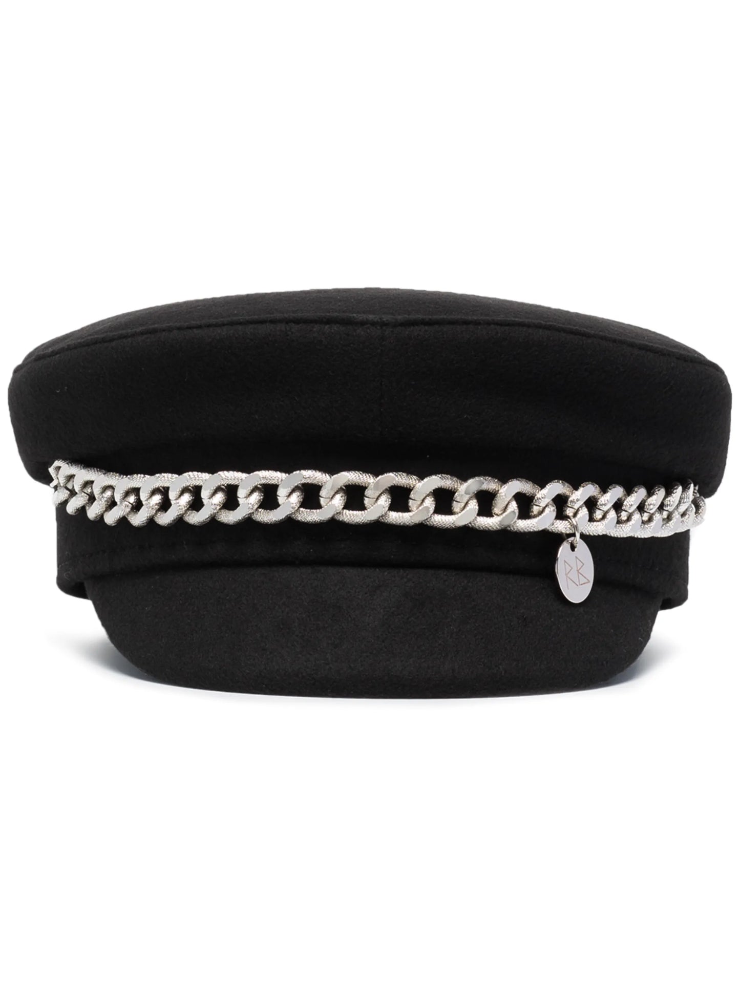 chain-detail baker boy hat