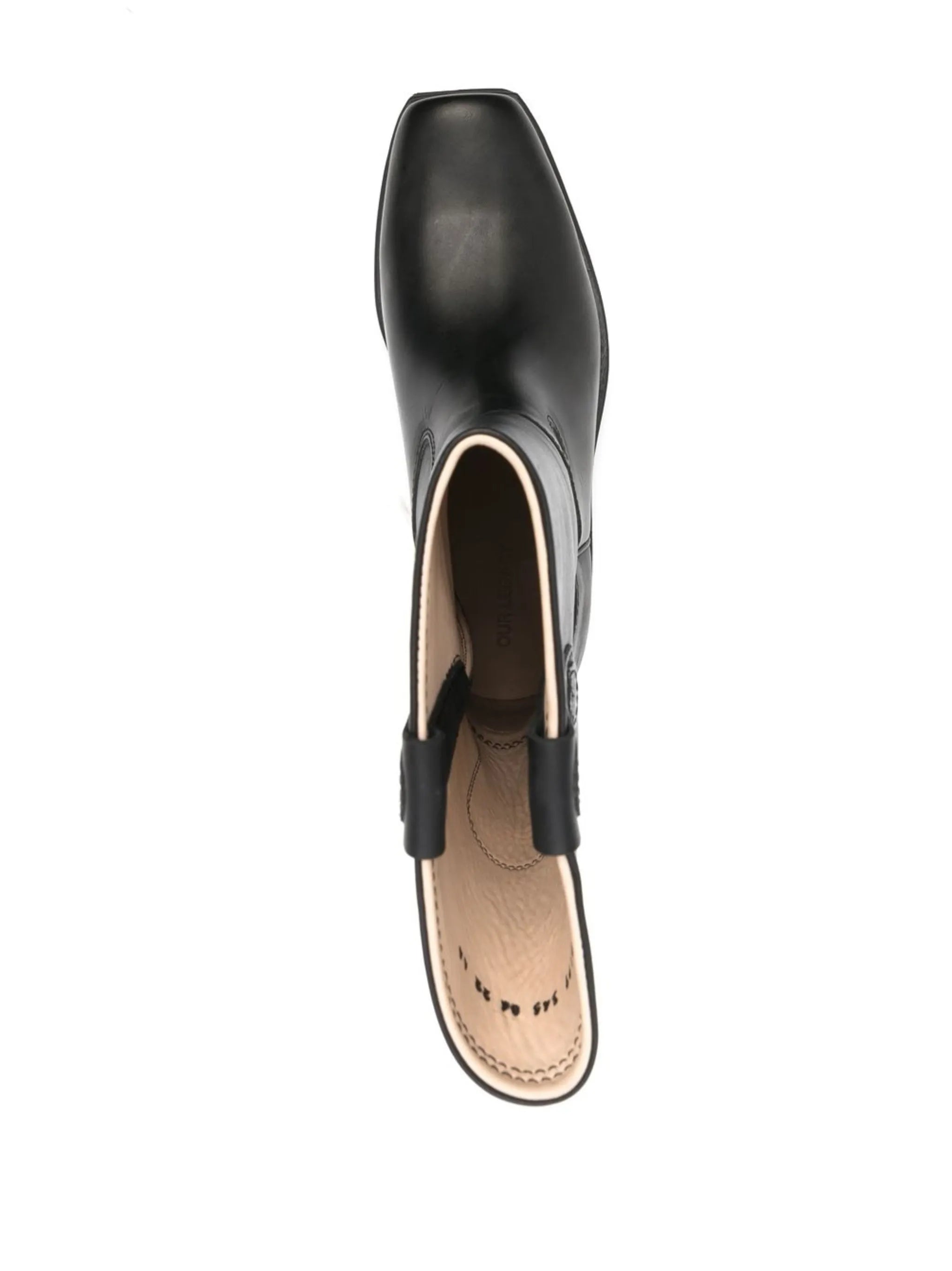 Flat-Toe leather boots