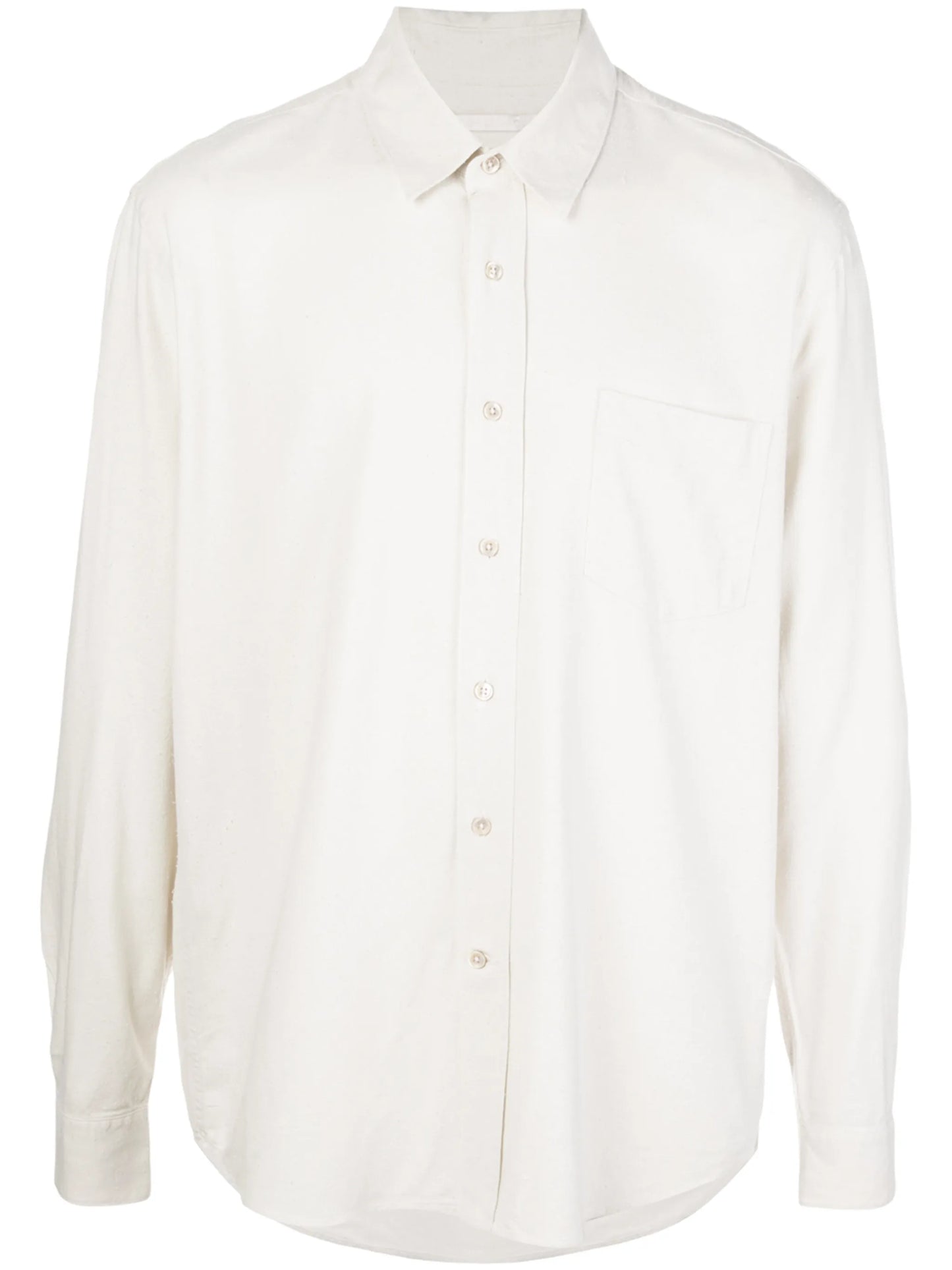 long-sleeve silk shirt