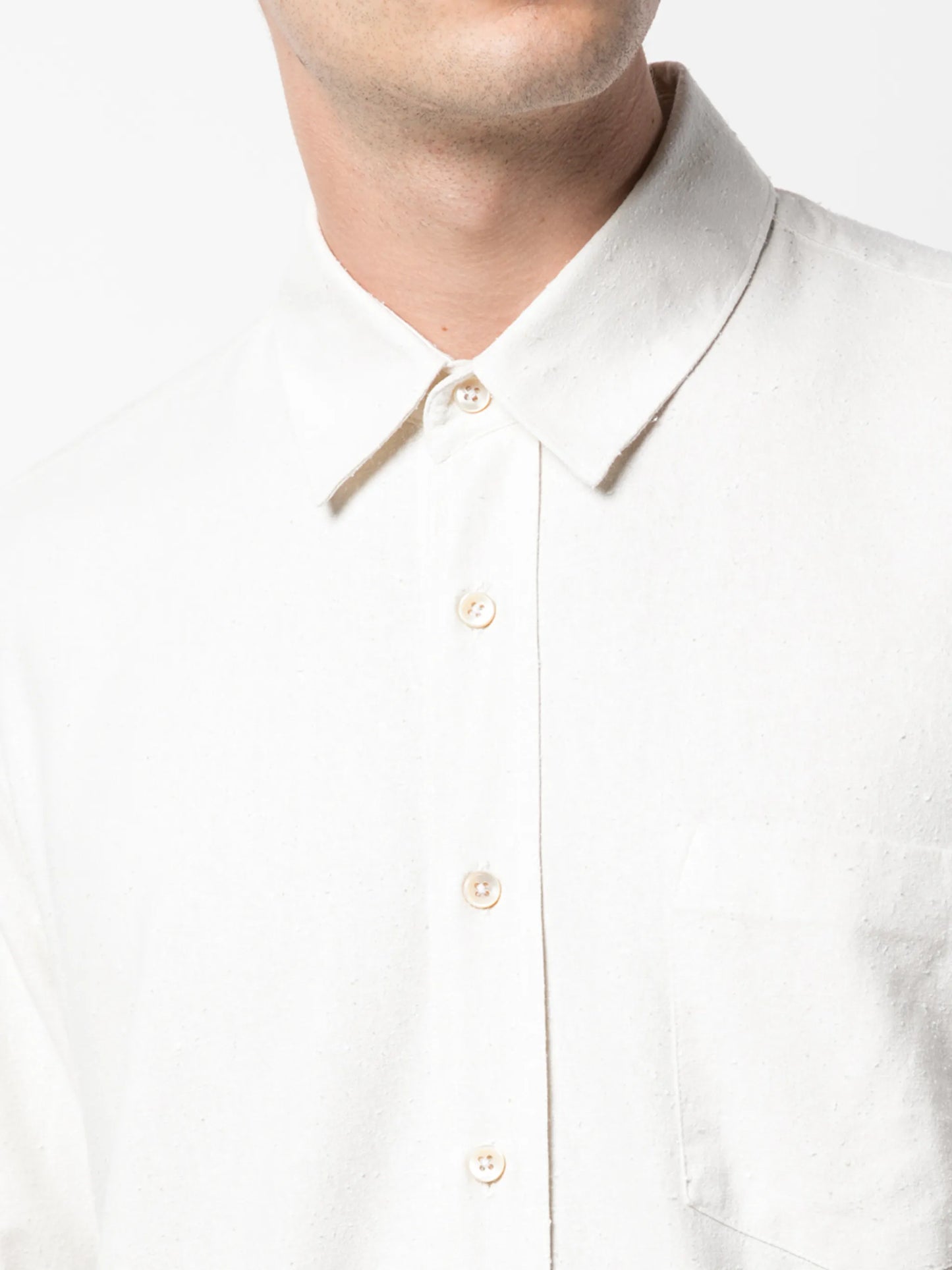 long-sleeve silk shirt