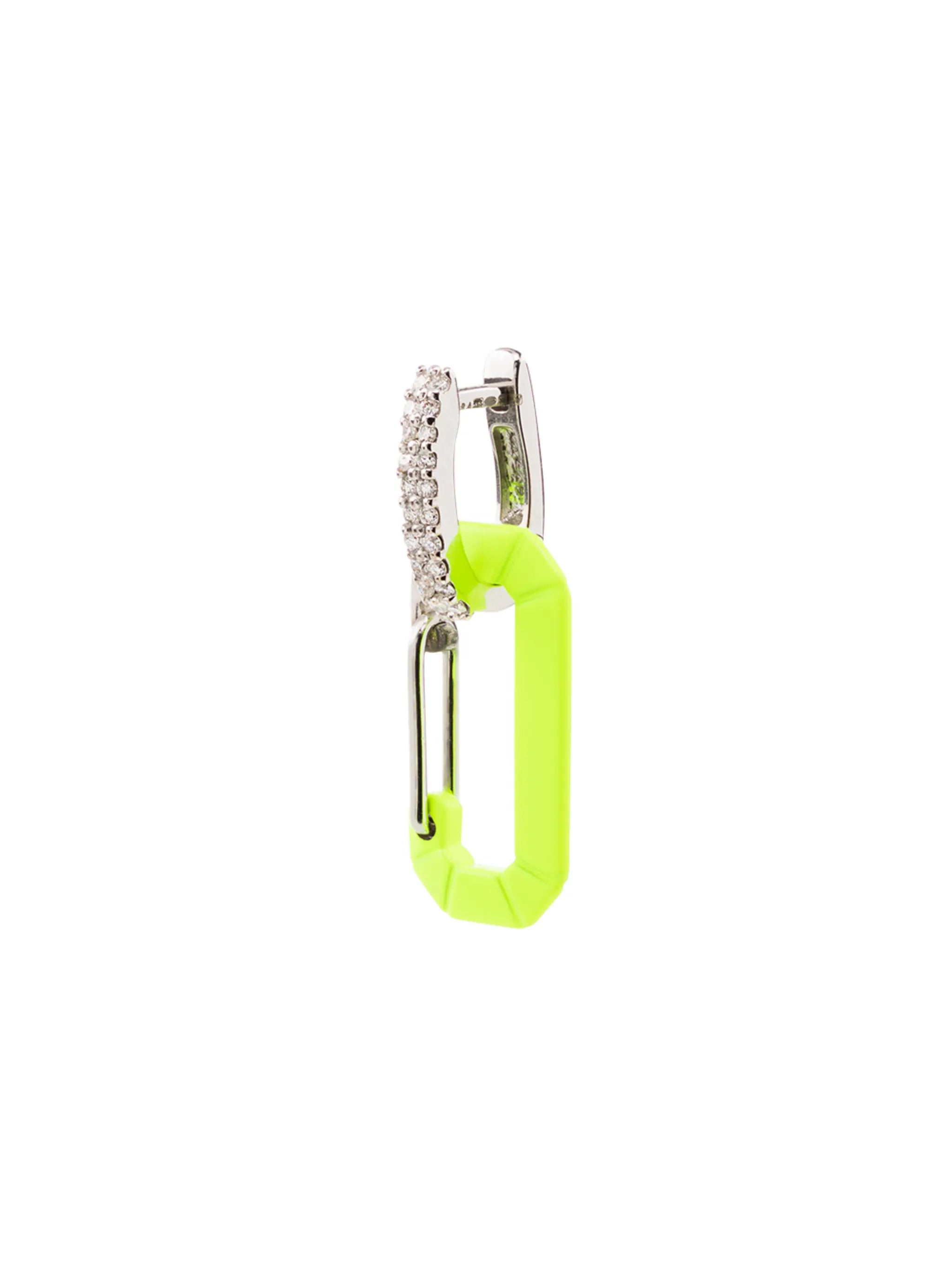 18kt white gold Chiara diamond drop earring