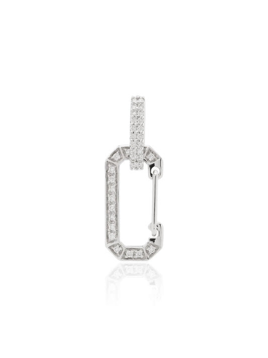 18kt white gold Chiara diamond earring