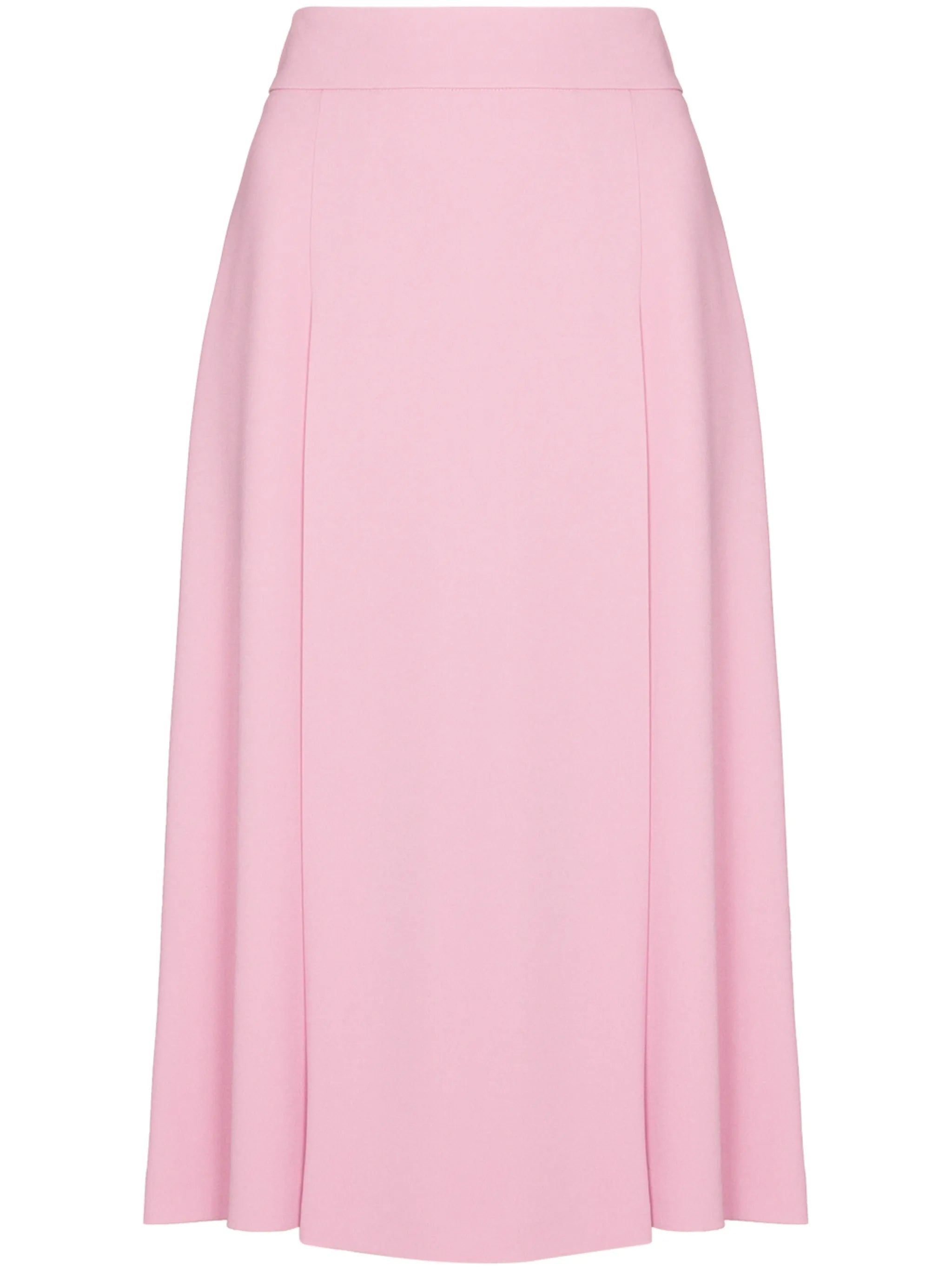 pleated front high-waisted skirt