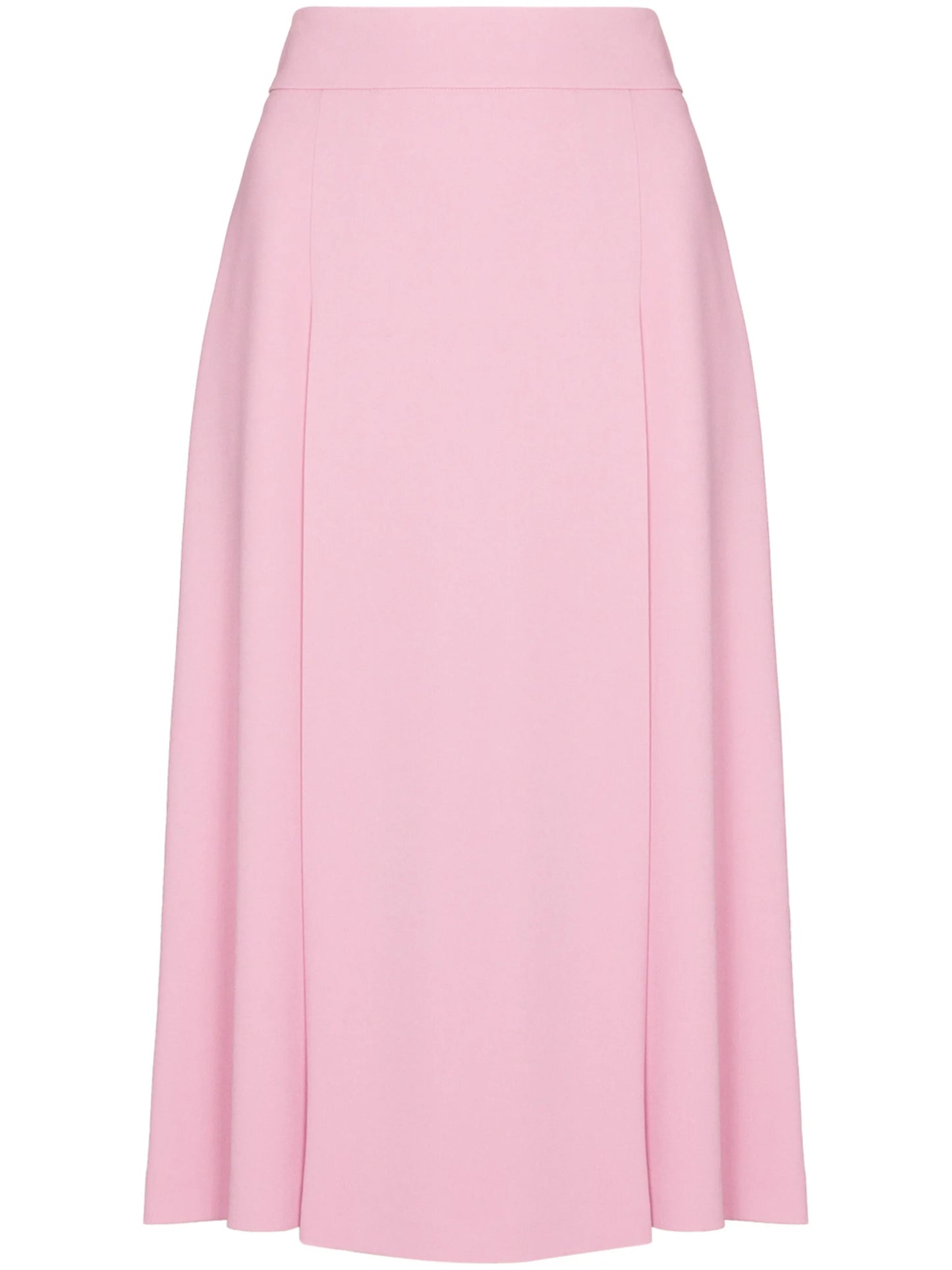 pleated front high-waisted skirt