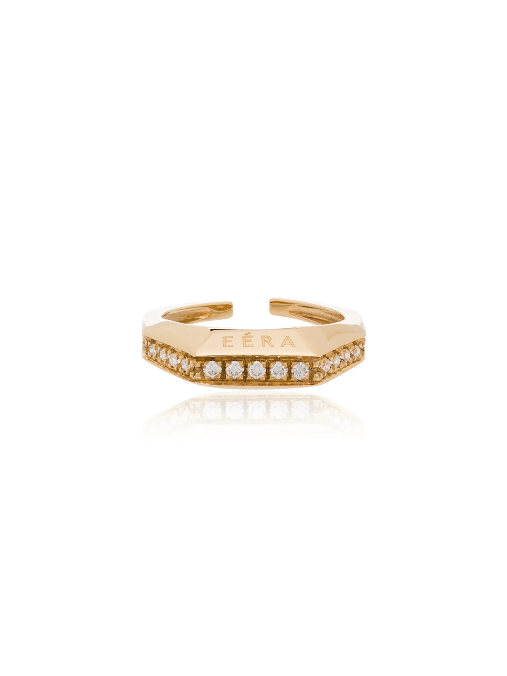 18kt yellow gold Sabrina diamond ear cuff
