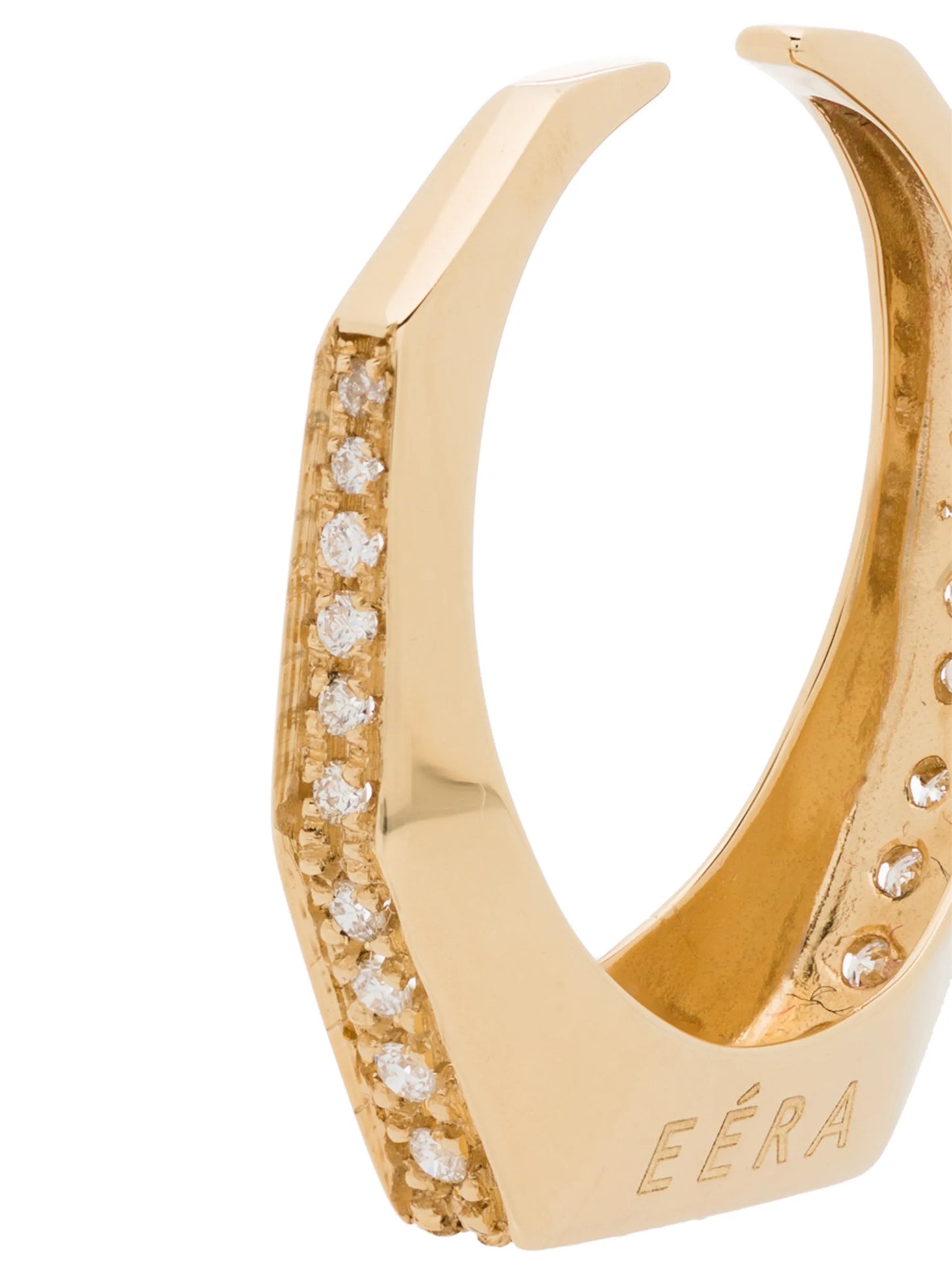 18kt yellow gold Sabrina diamond ear cuff