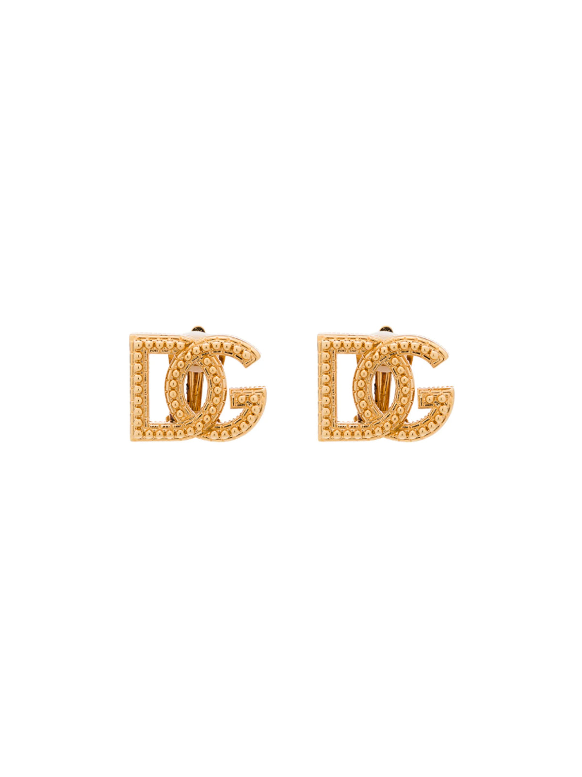 DG-logo clip-on earrings
