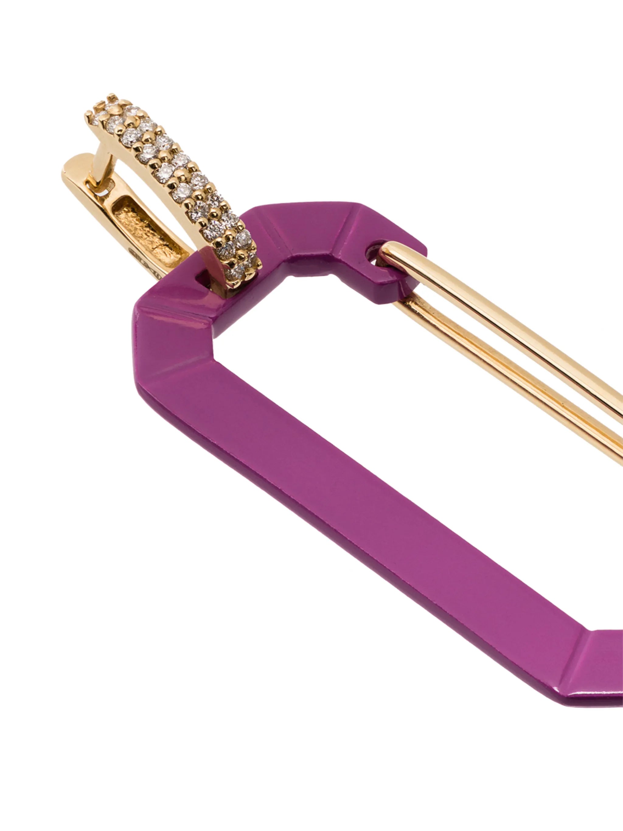 18kt yellow gold Chiara diamond earring