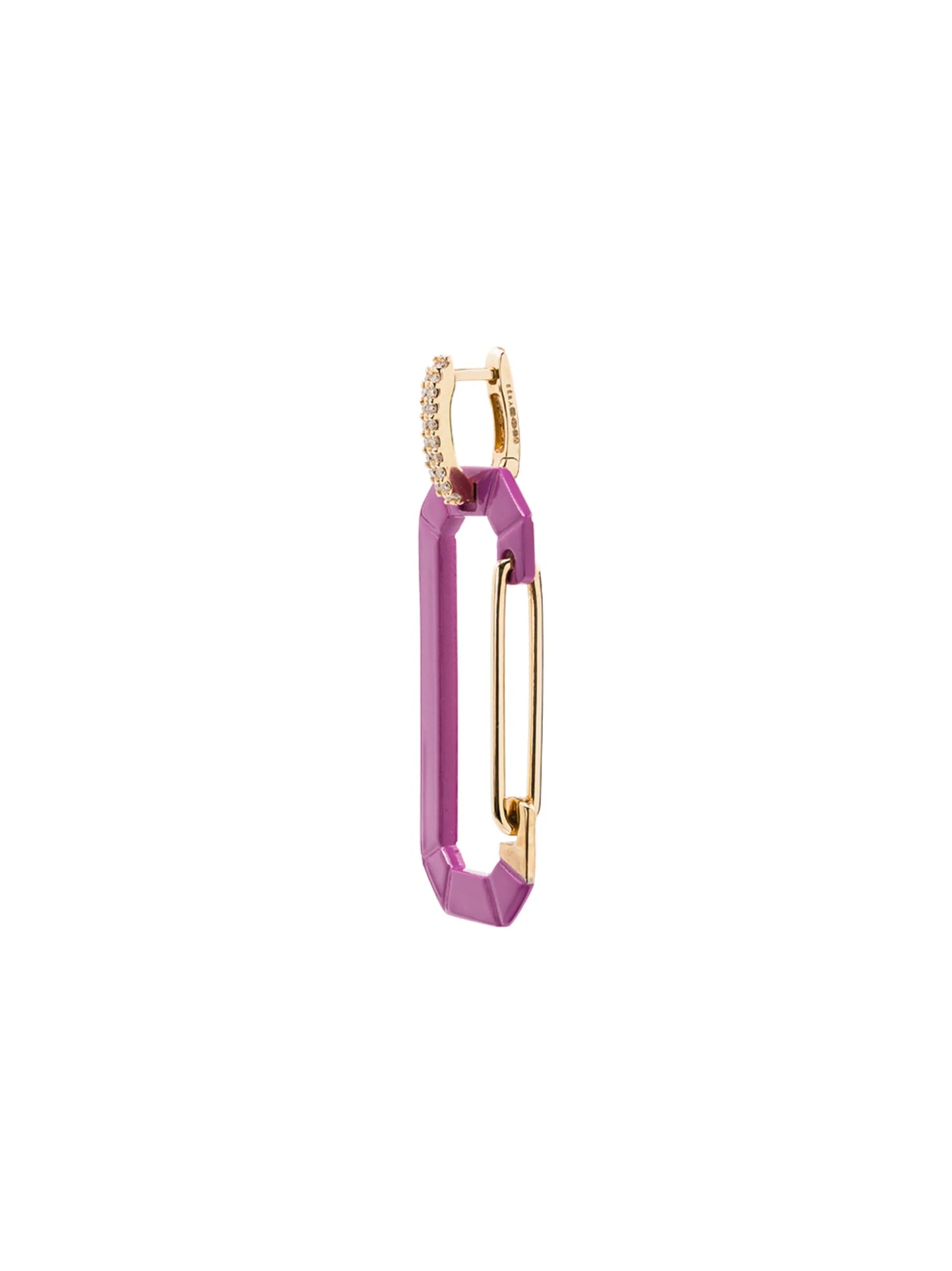 18kt yellow gold Chiara diamond earring