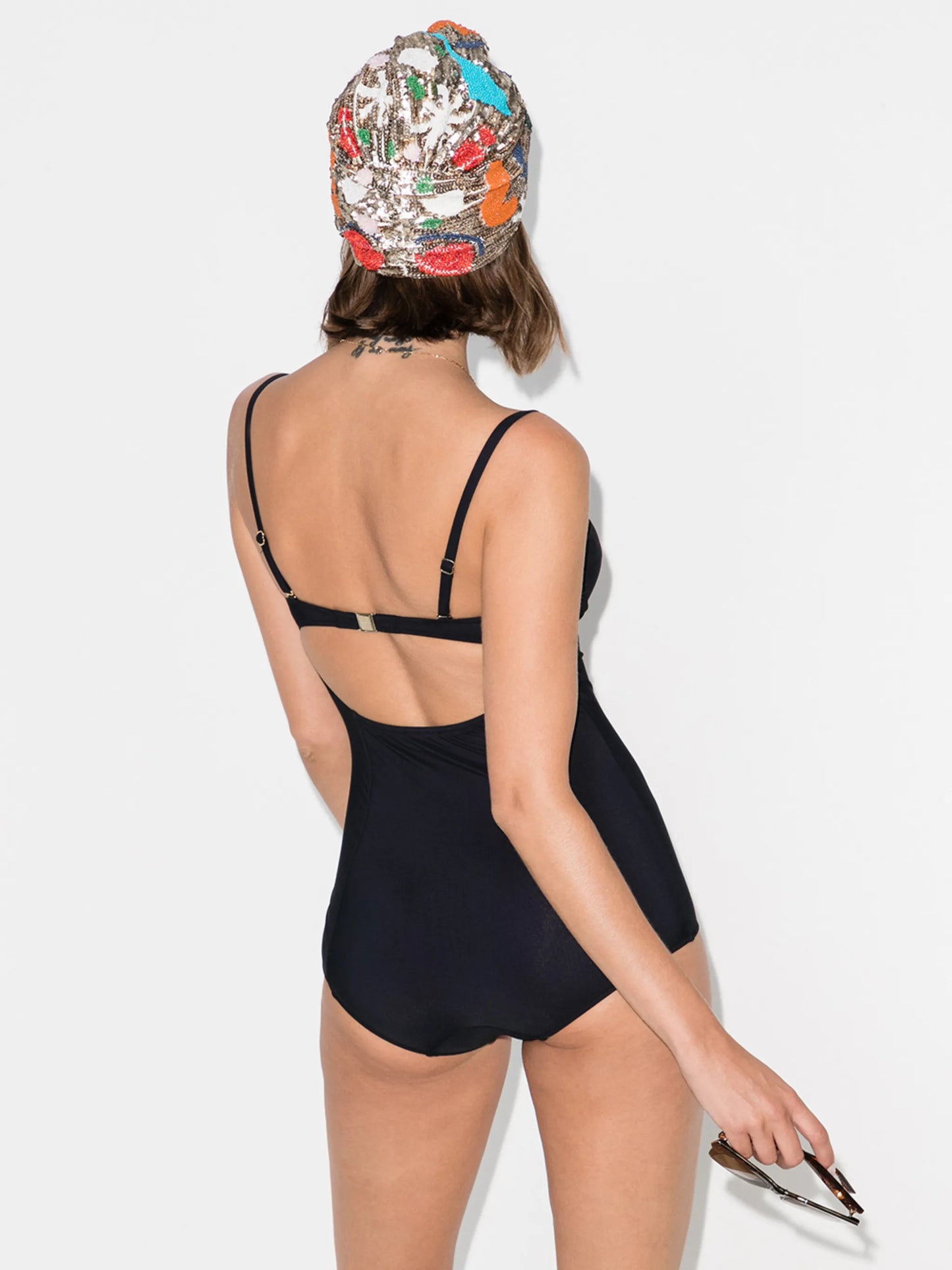 logo-tag balconette swimsuit