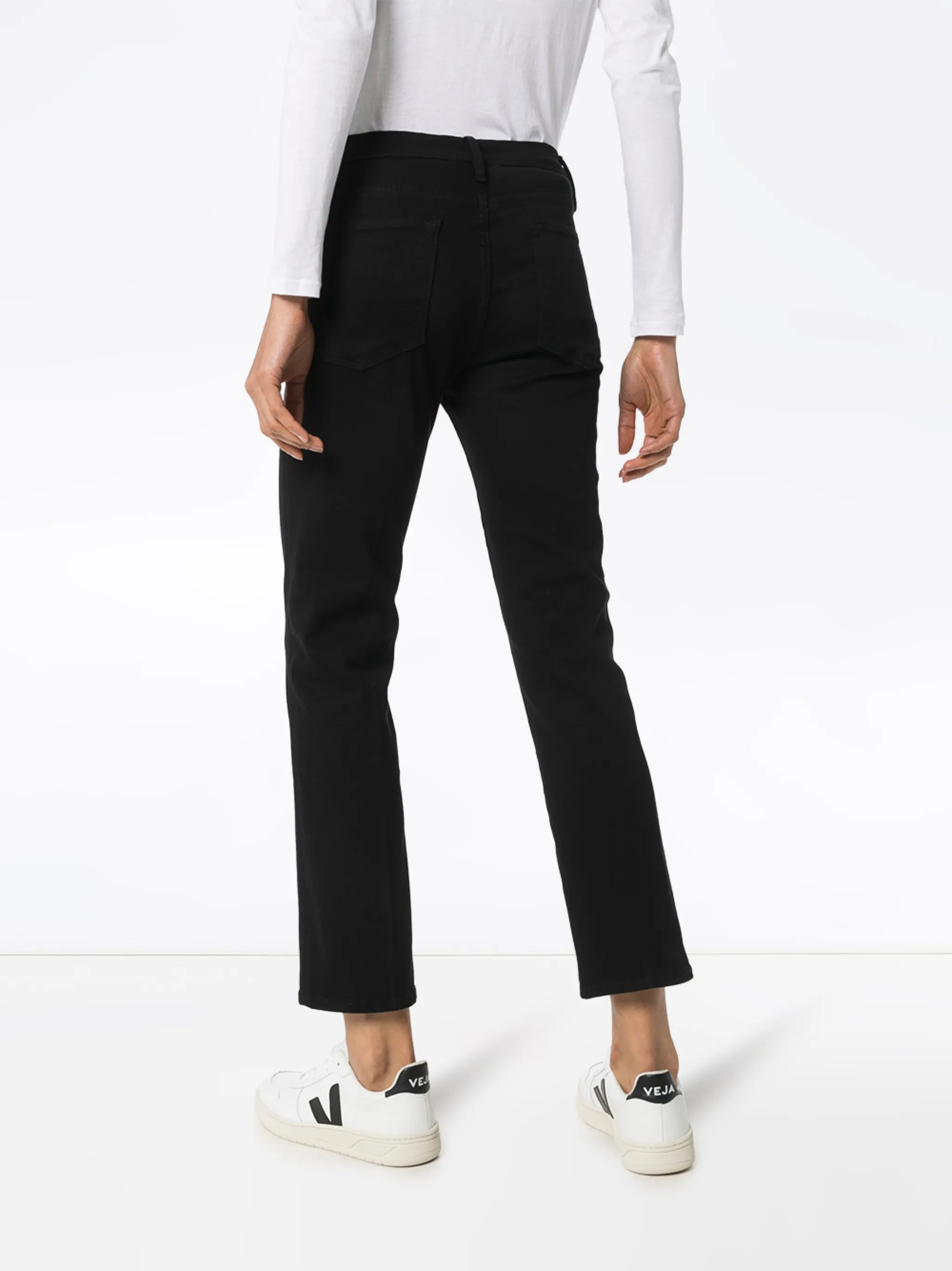 Denim Le High straight leg jeans