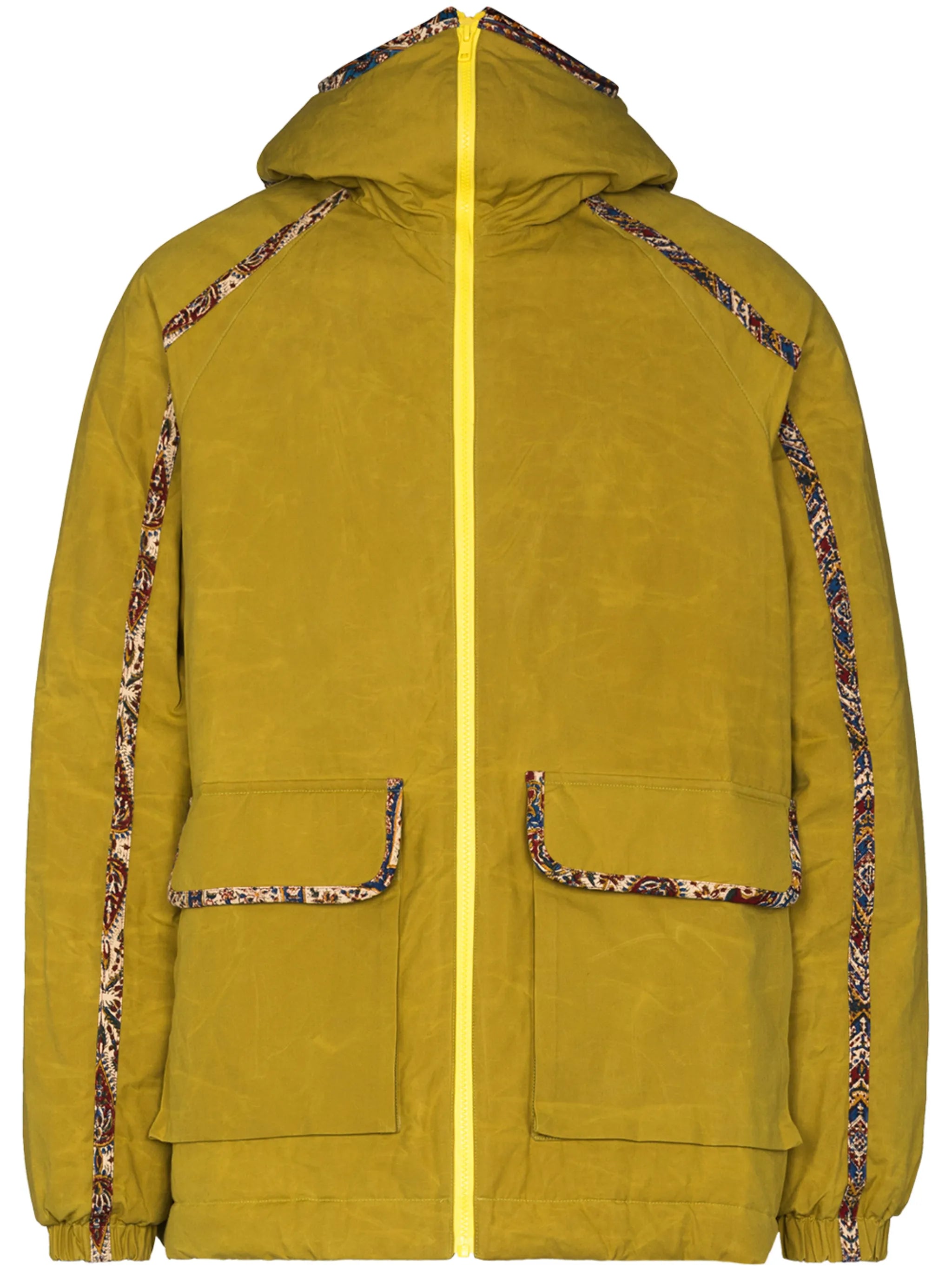 contrast piped-trim detail jacket