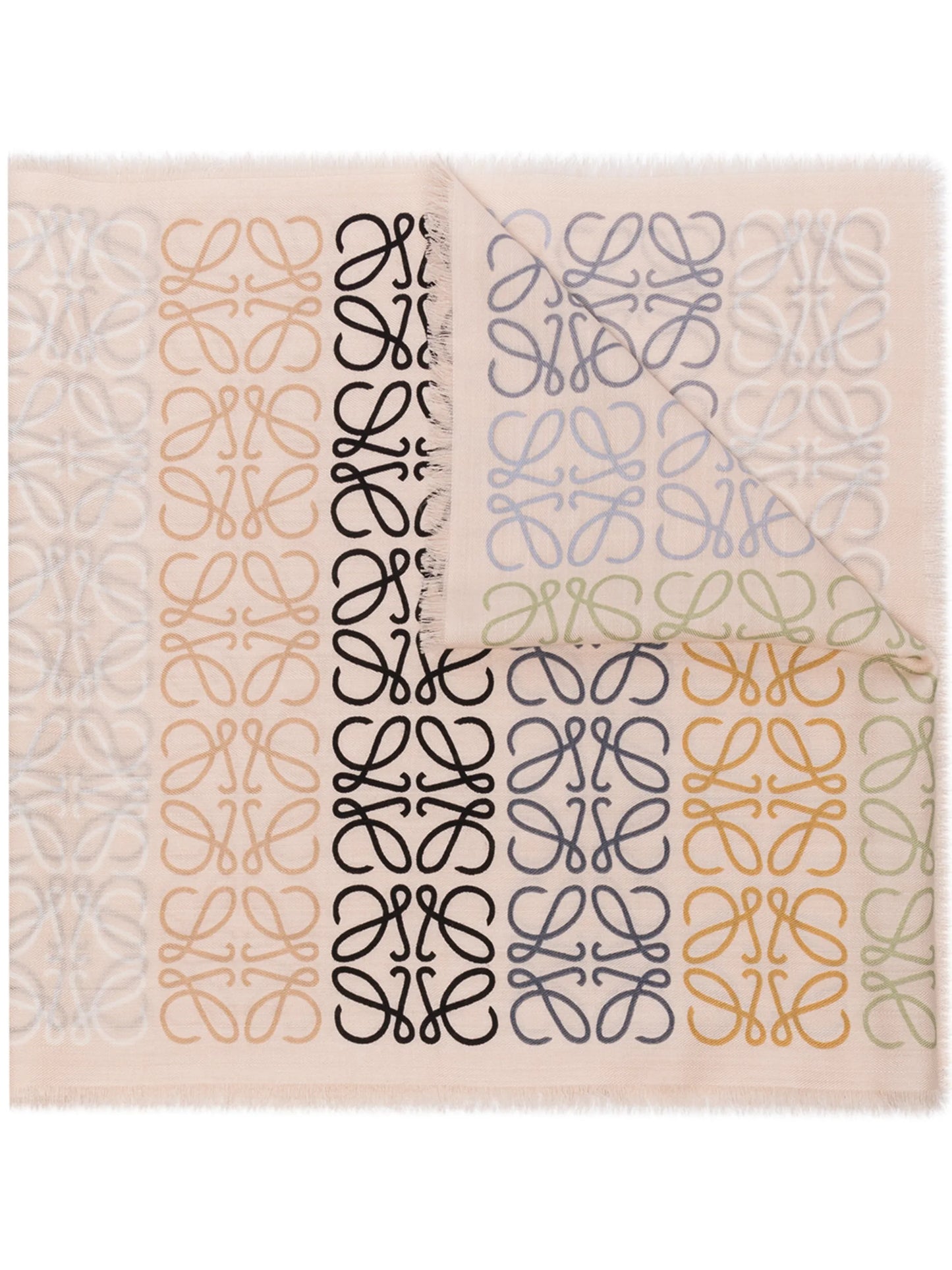 monogram stripe scarf