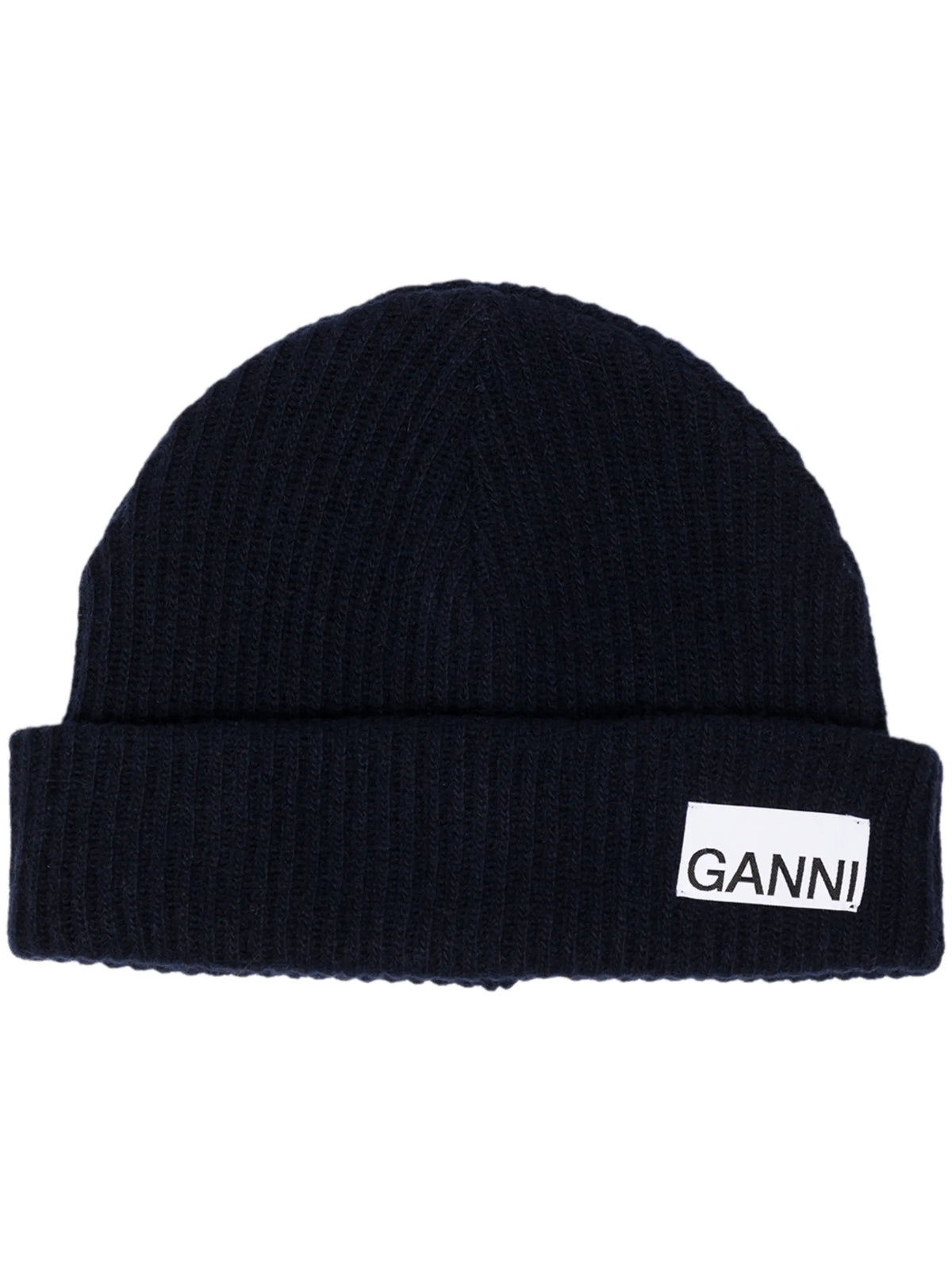 ribbed-knit beanie hat