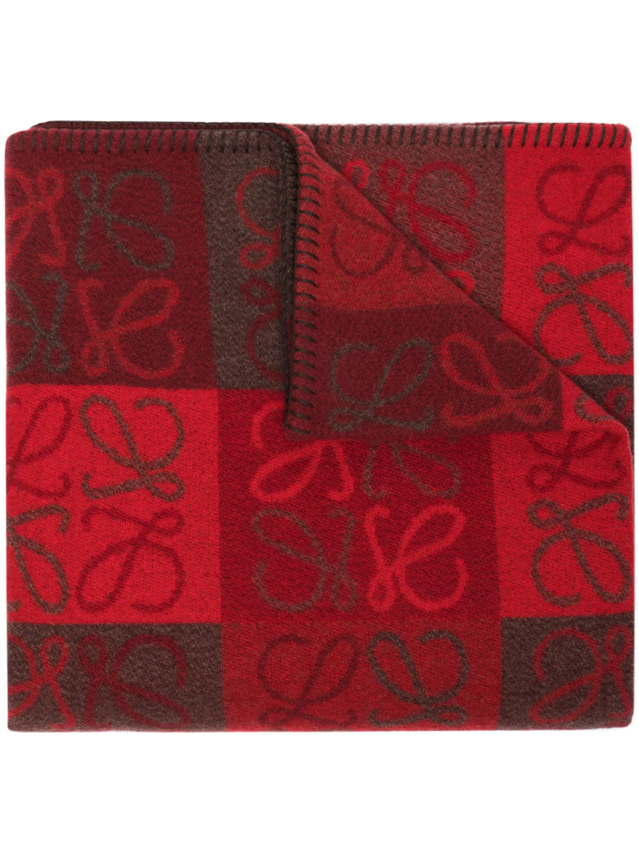 Anagram jacquard scarf