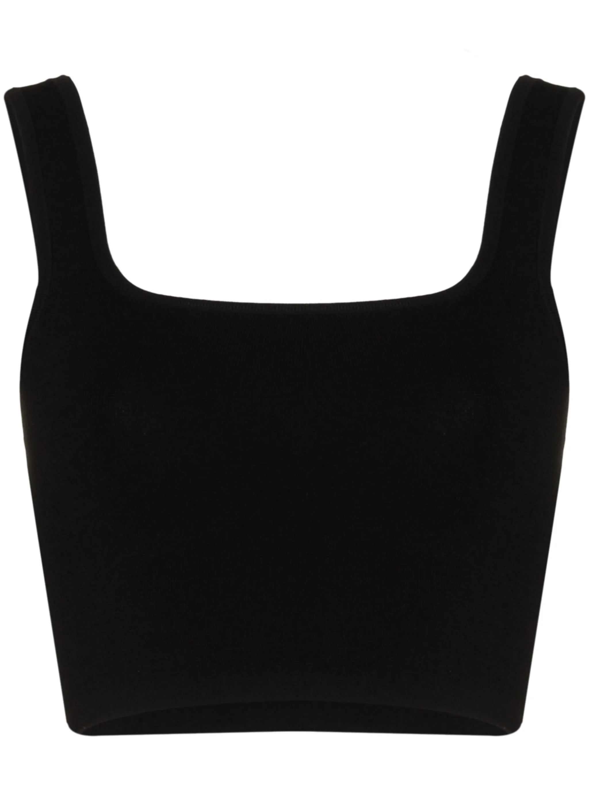 stretch-fit cropped tank top
