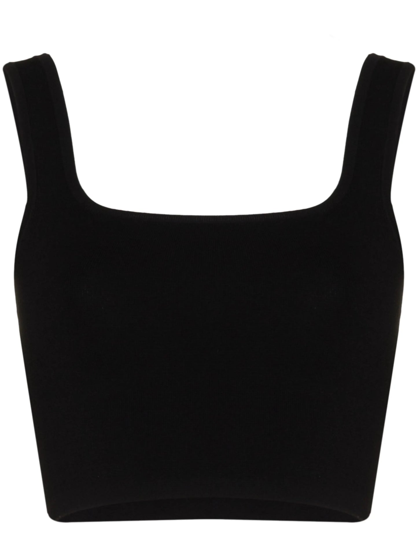 stretch-fit cropped tank top