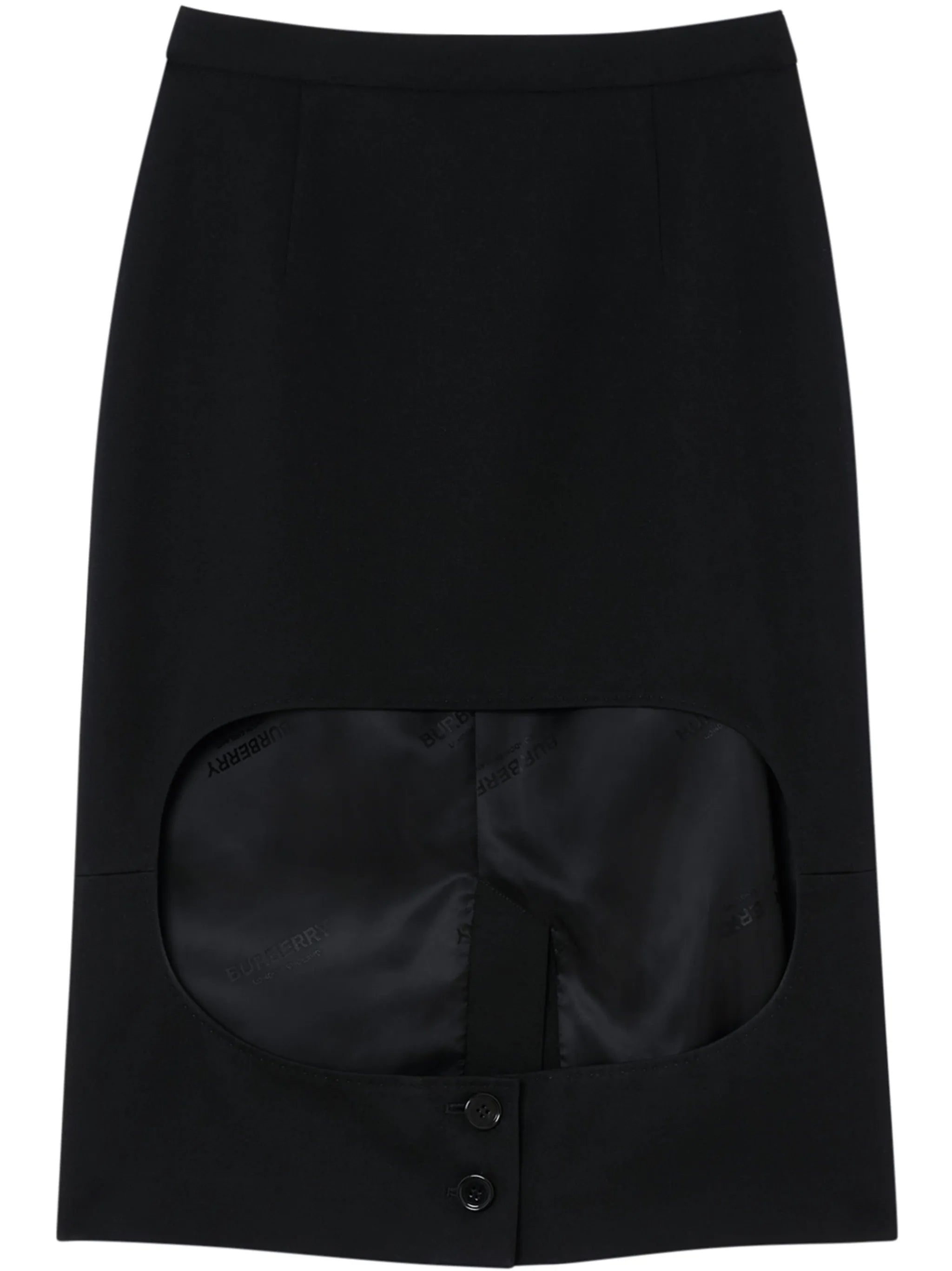 step-through high-waisted skirt