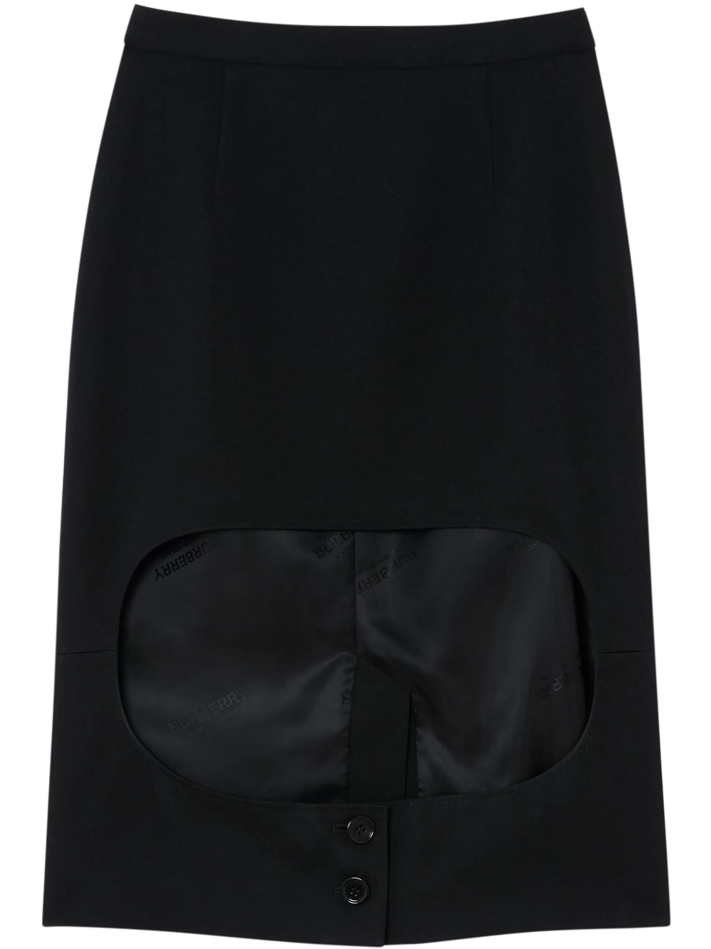 step-through high-waisted skirt