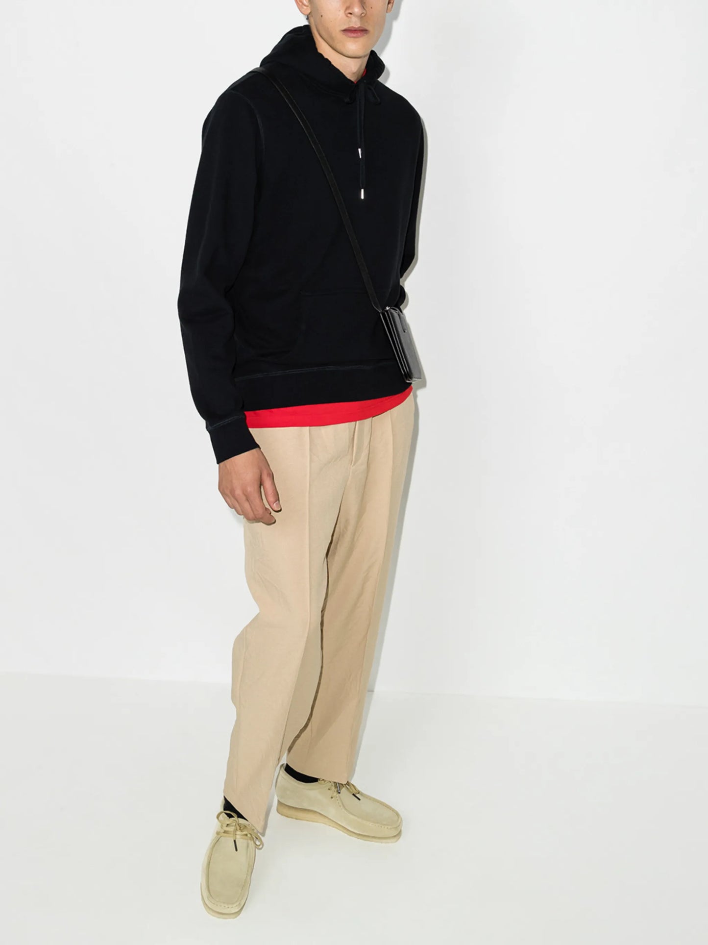 drawstring cotton hoodie