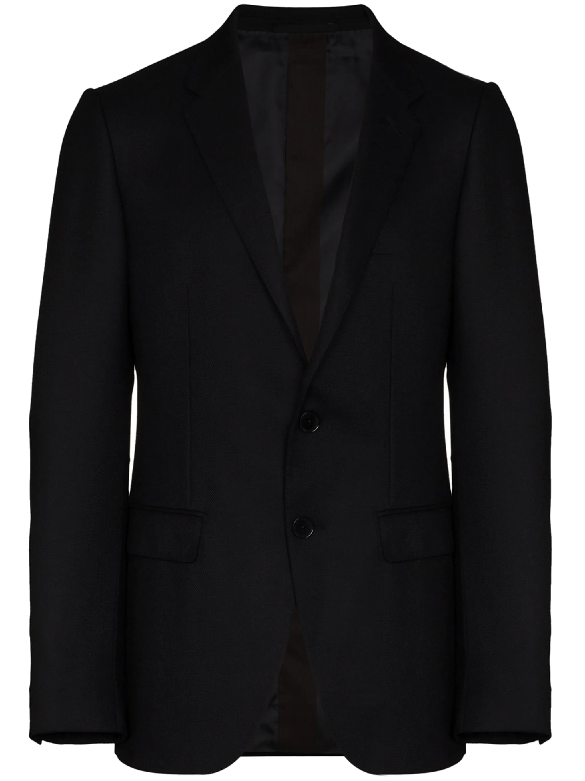 single-breasted wool blazer