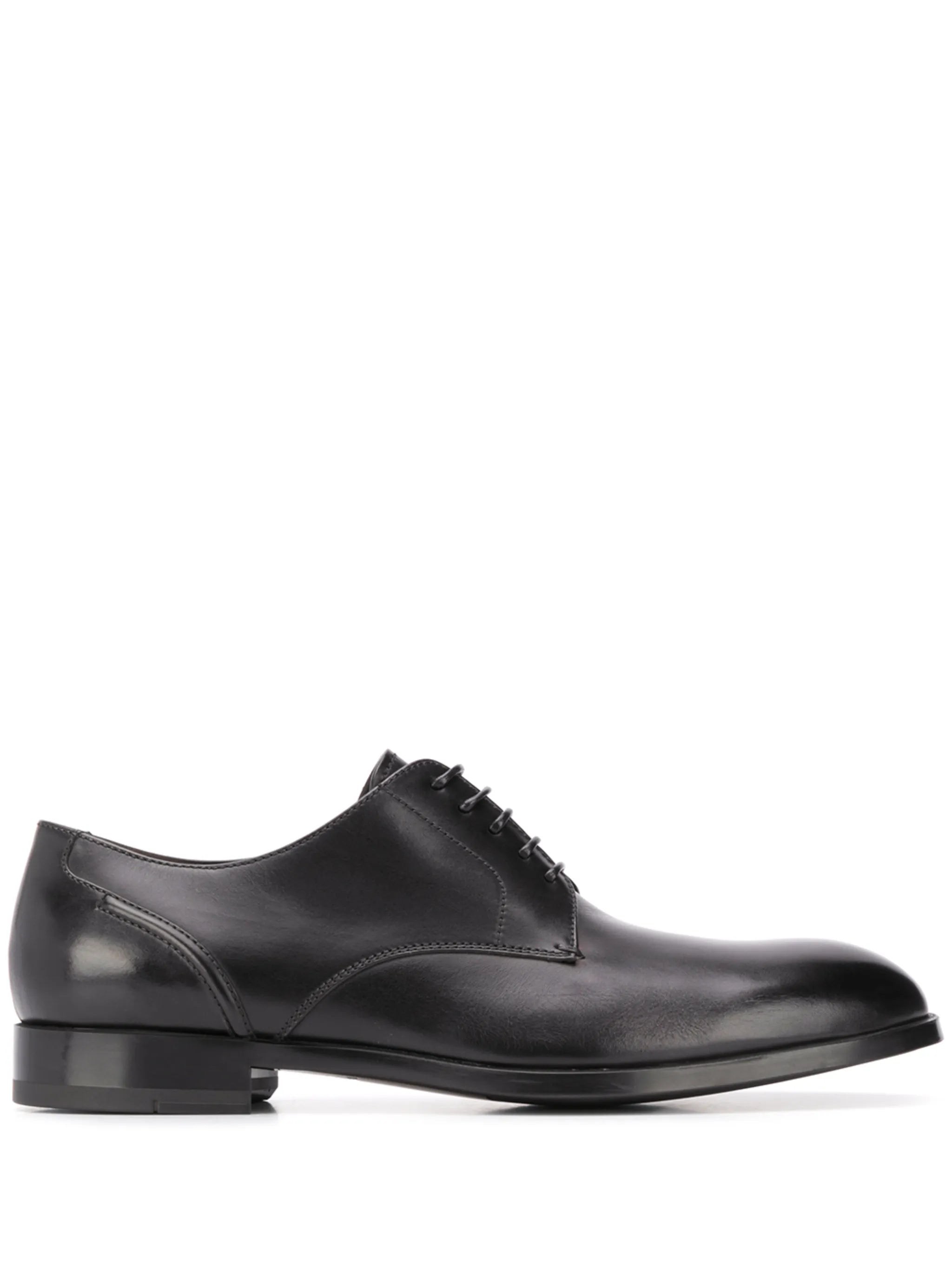 stitched-panel Derby shoes
