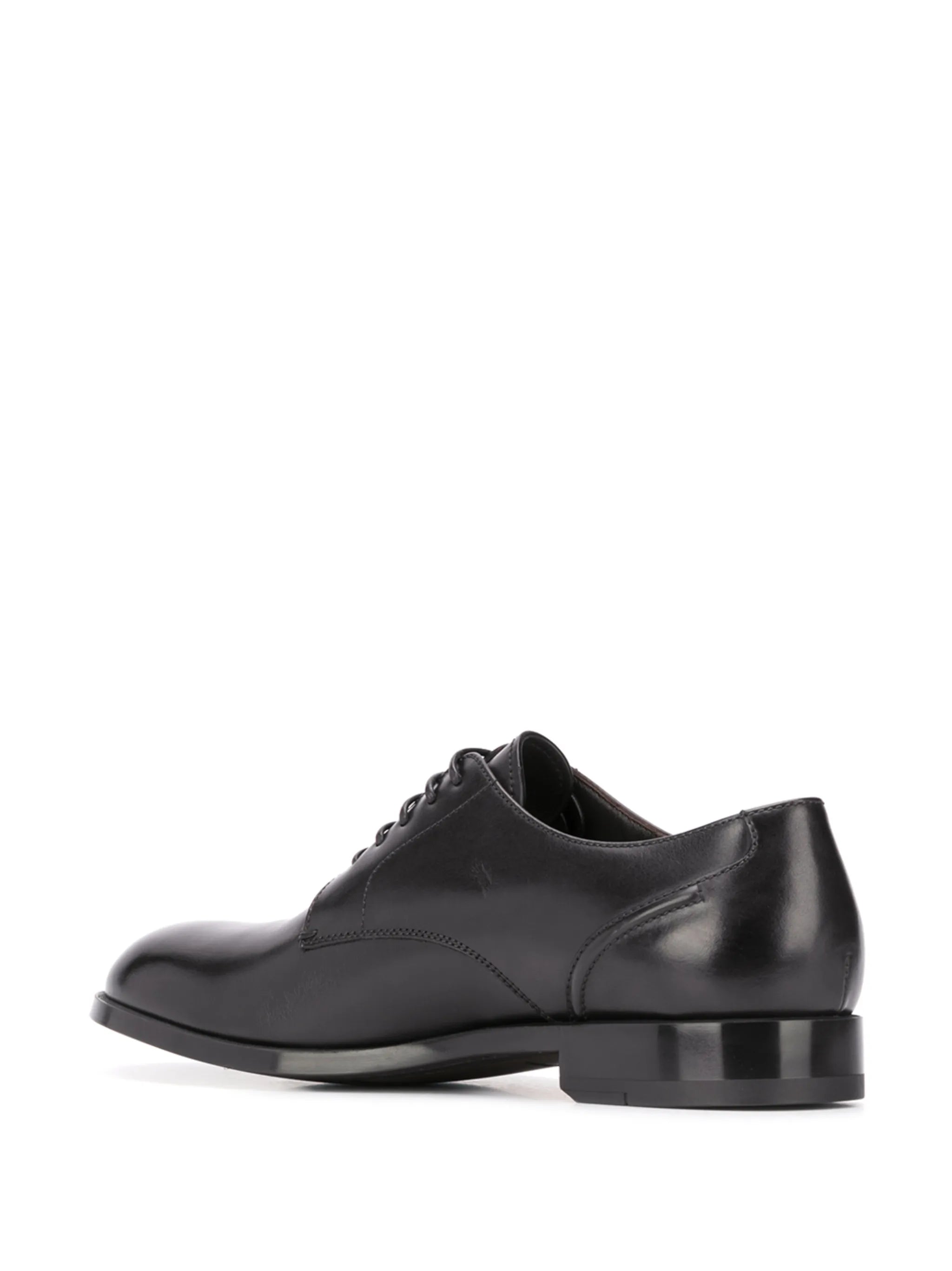 stitched-panel Derby shoes