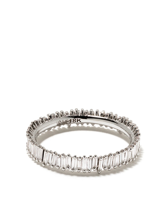 18kt white gold mini Classic Fireworks diamond eternity band