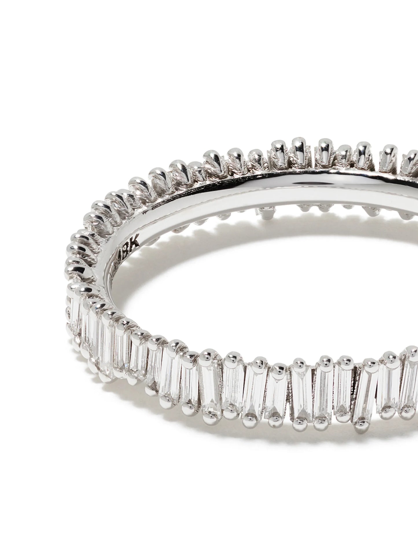 18kt white gold mini Classic Fireworks diamond eternity band