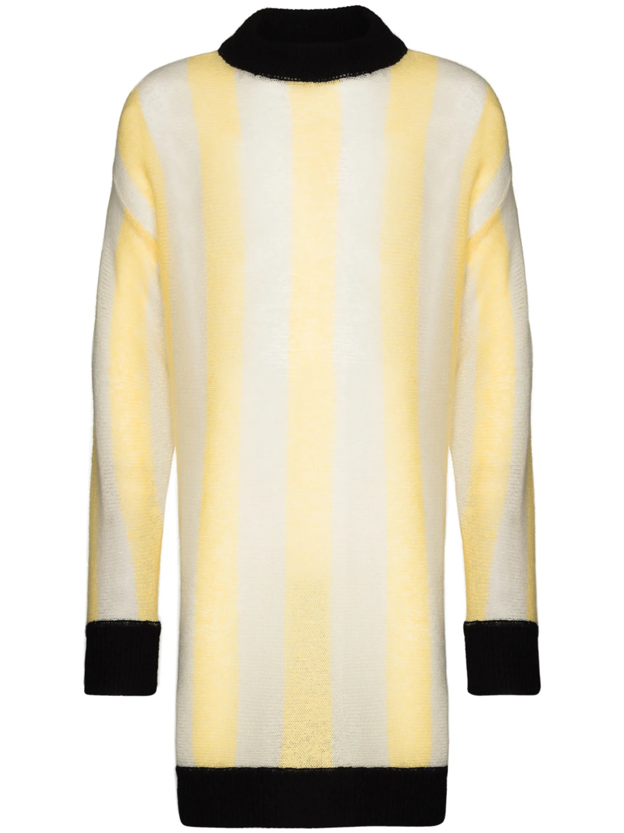 striped pattern knitted jumper