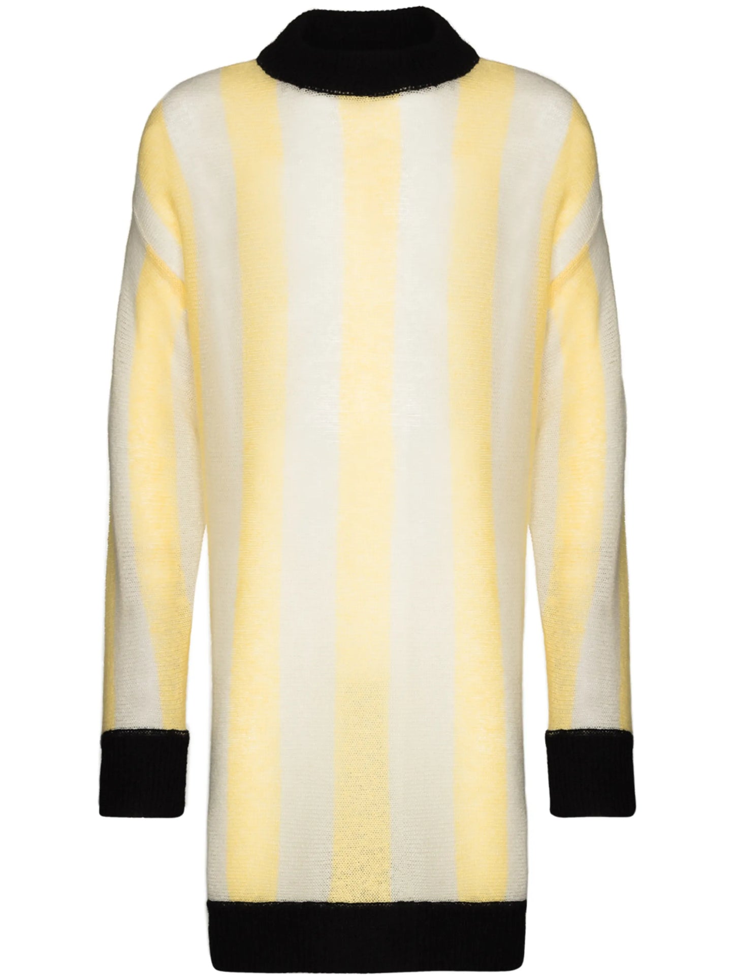 striped pattern knitted jumper