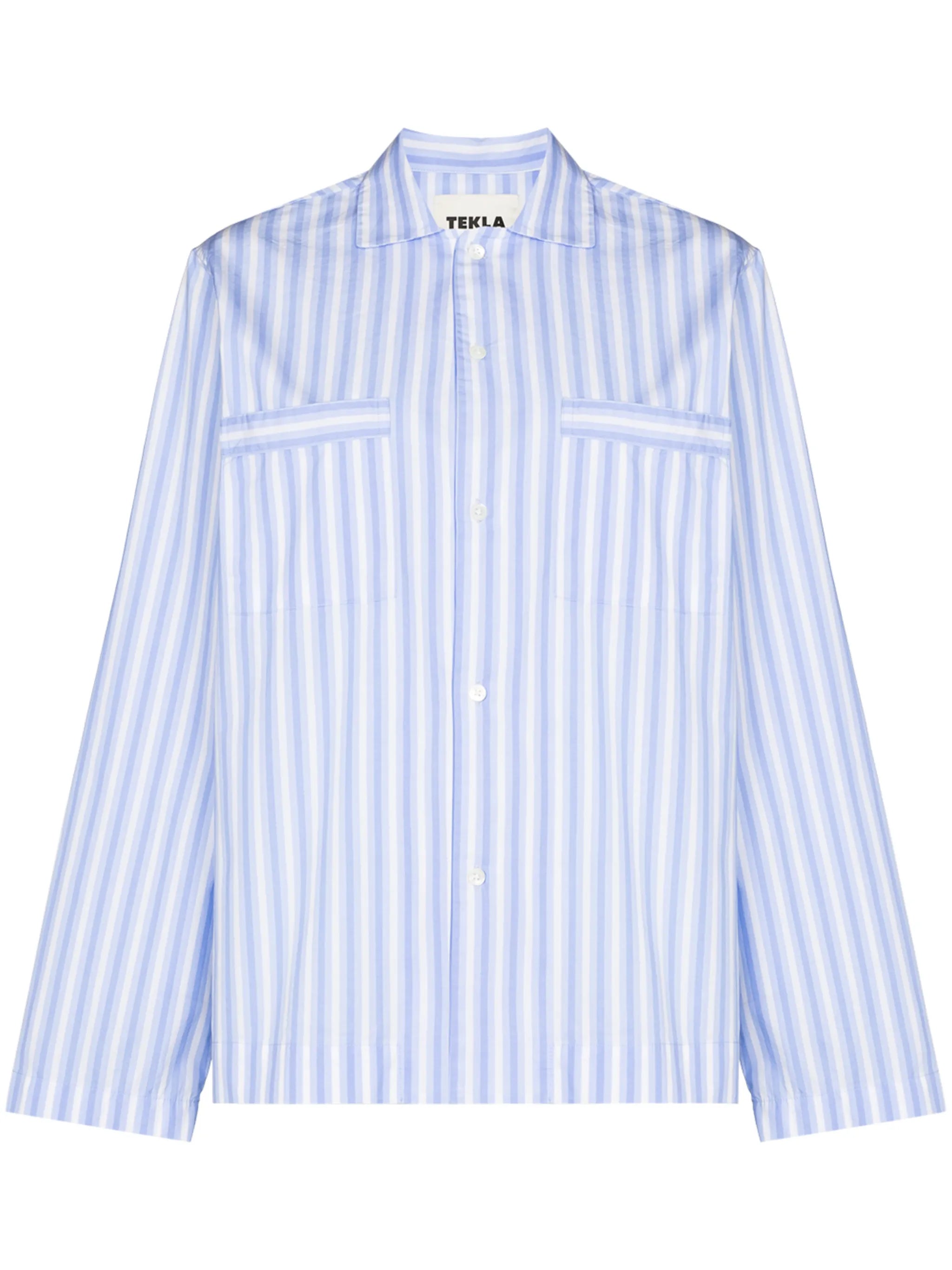 striped organic cotton pajama shirt