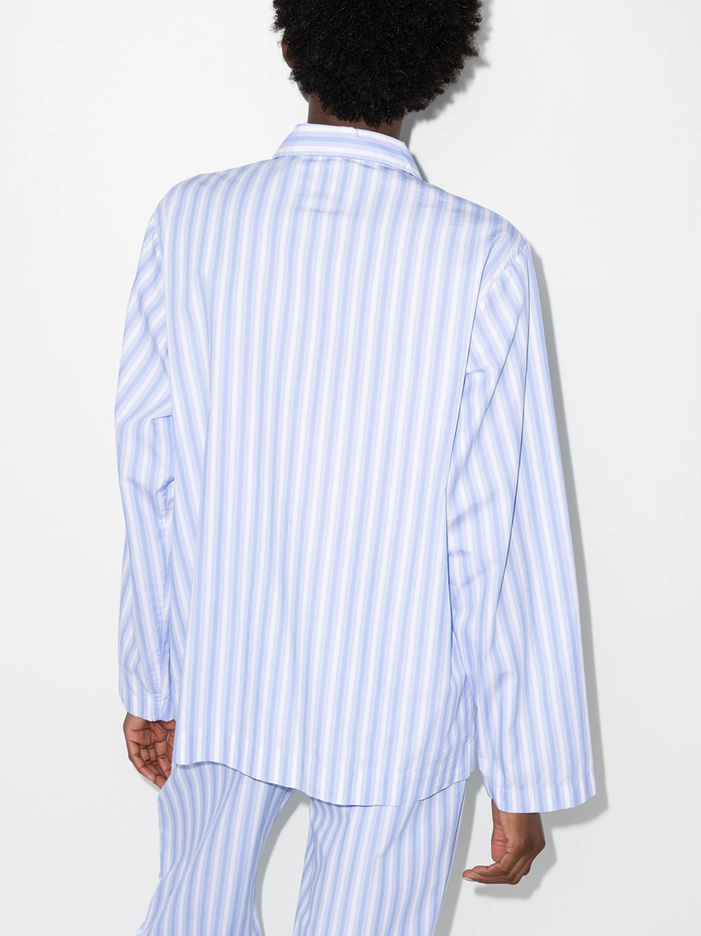 striped organic cotton pajama shirt