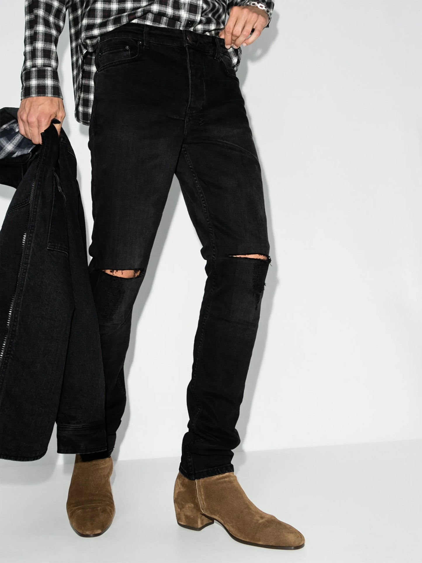 Chitch Krow Krushed slim-fit jeans
