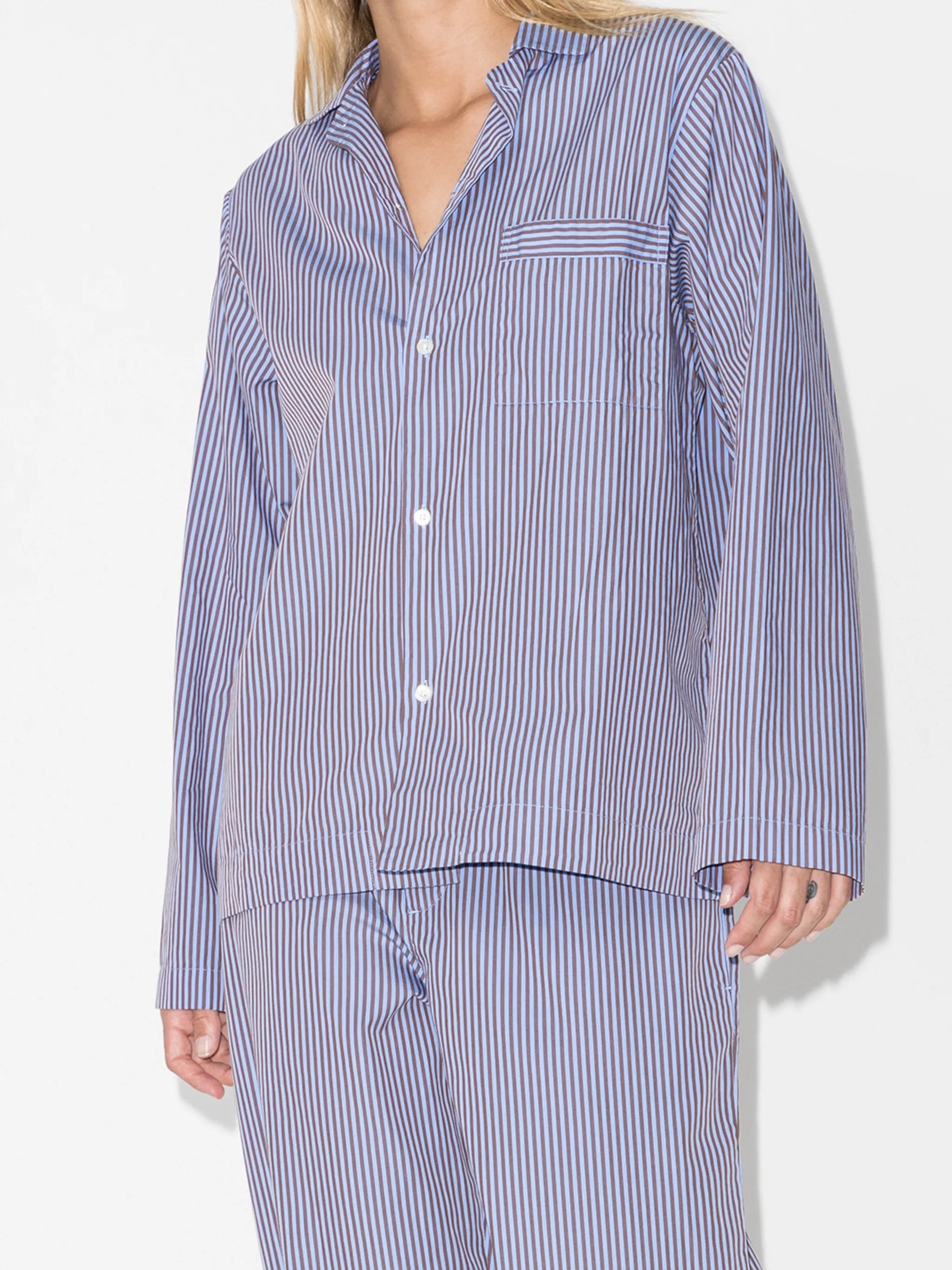 striped pajama shirt