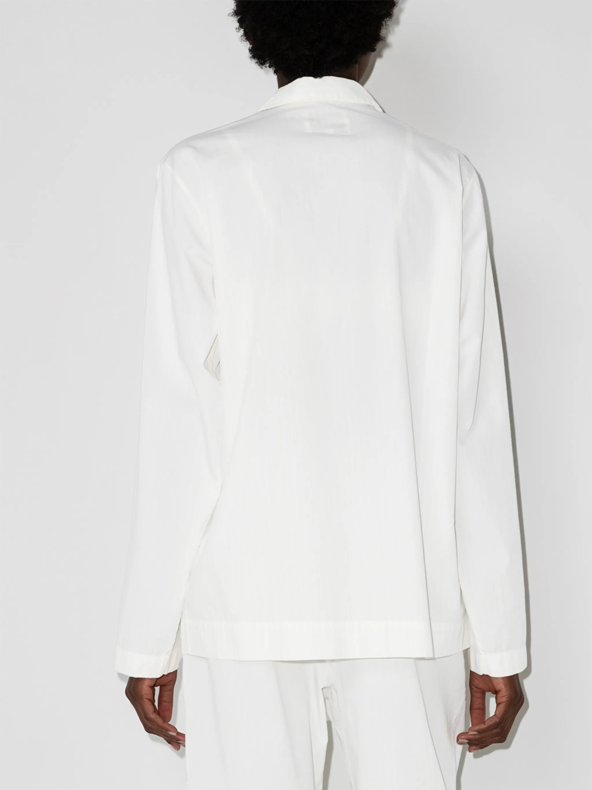 long-sleeve organic cotton pyjama shirt