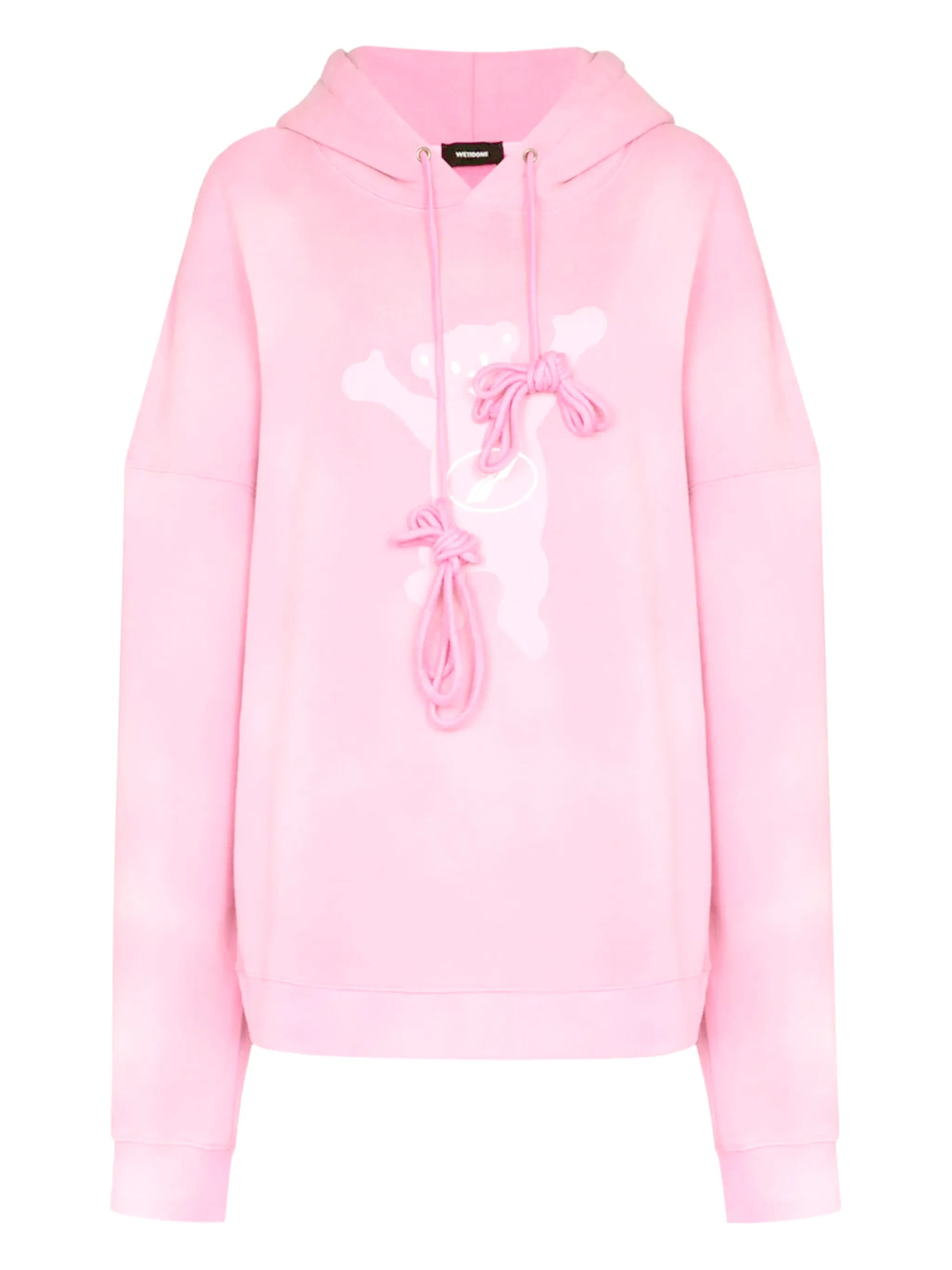teddy-print relaxed-fit hoodie