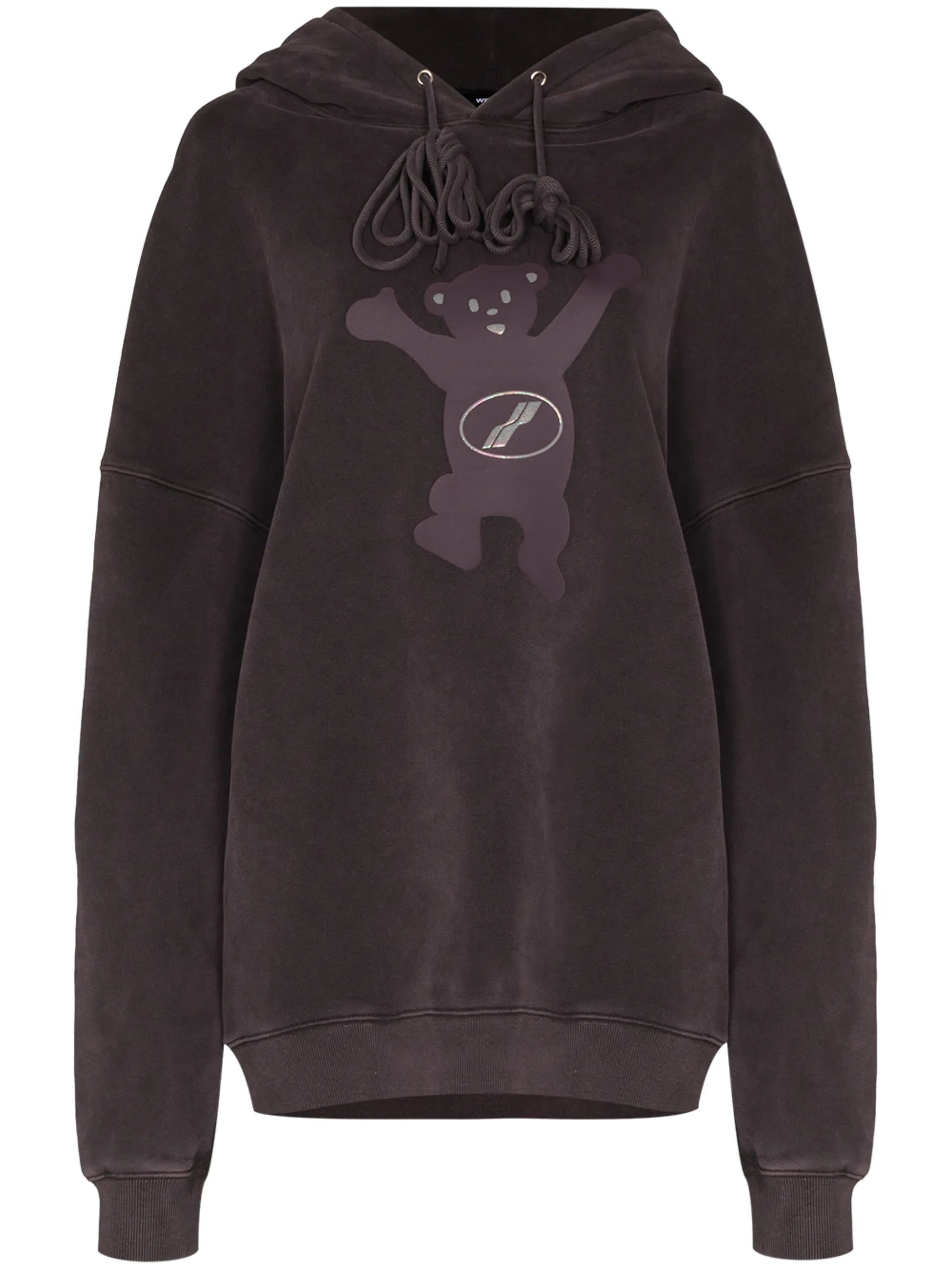 Teddy-print hoodie