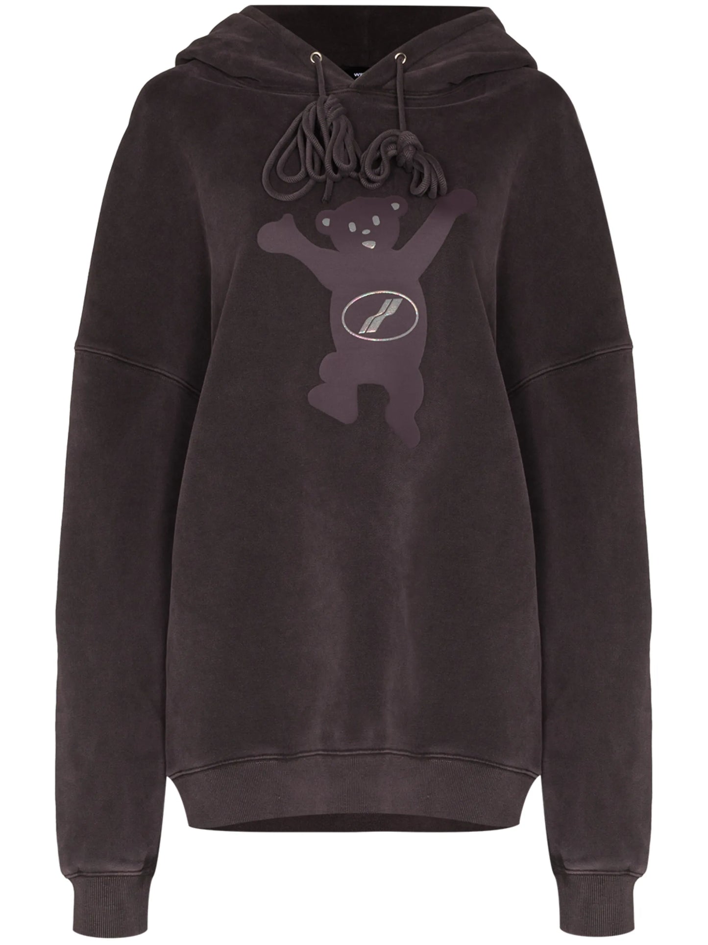 Teddy-print hoodie