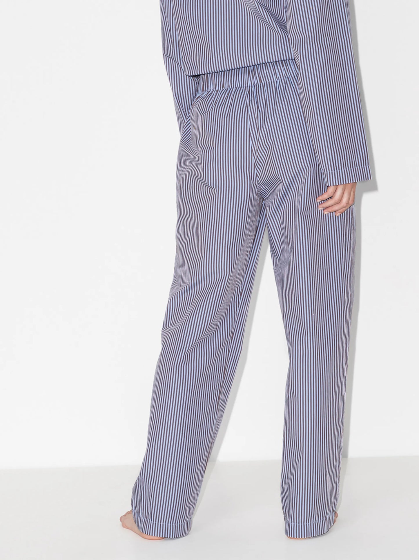 striped drawstring pajama trousers
