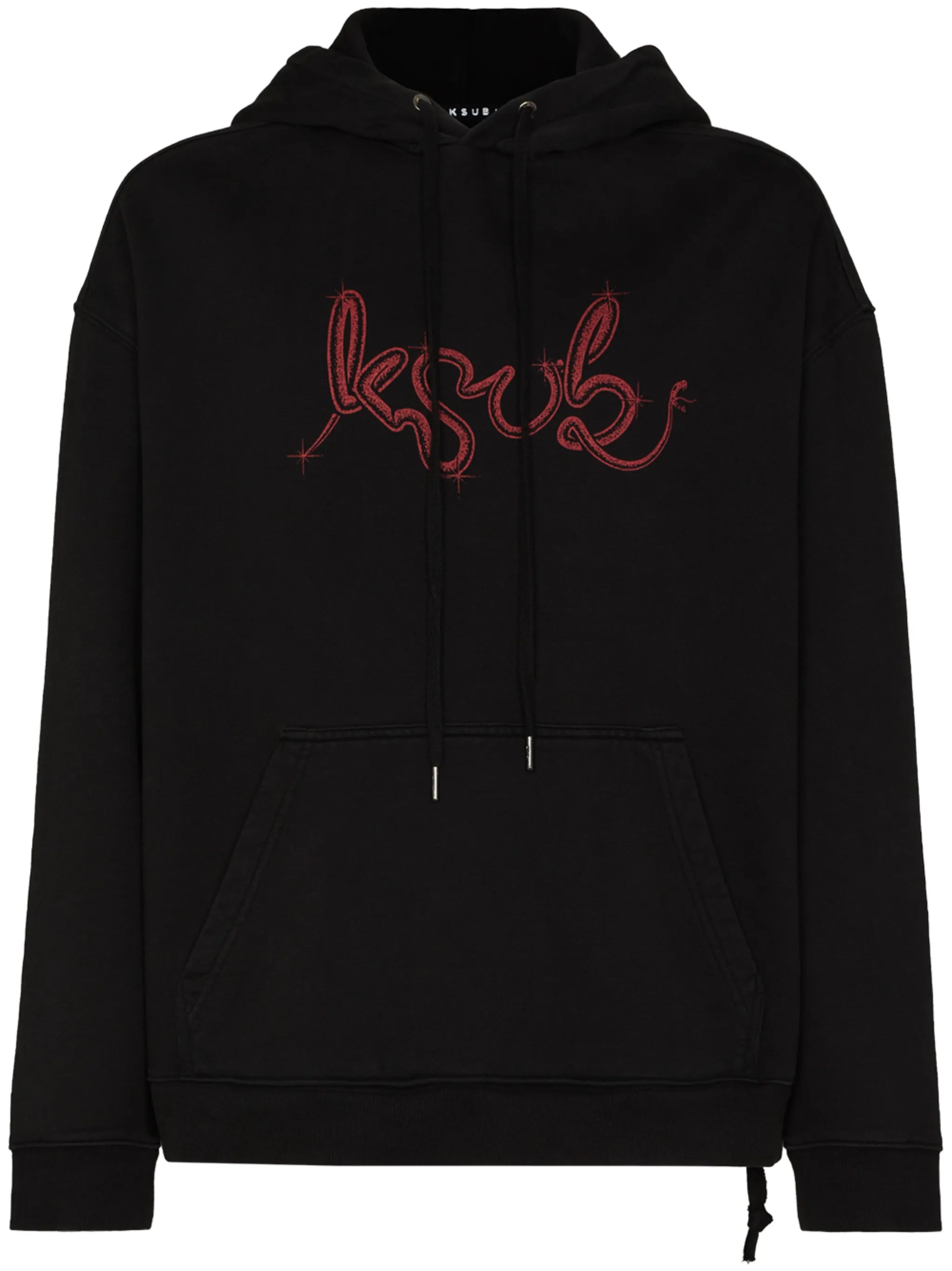 logo print cotton hoodie