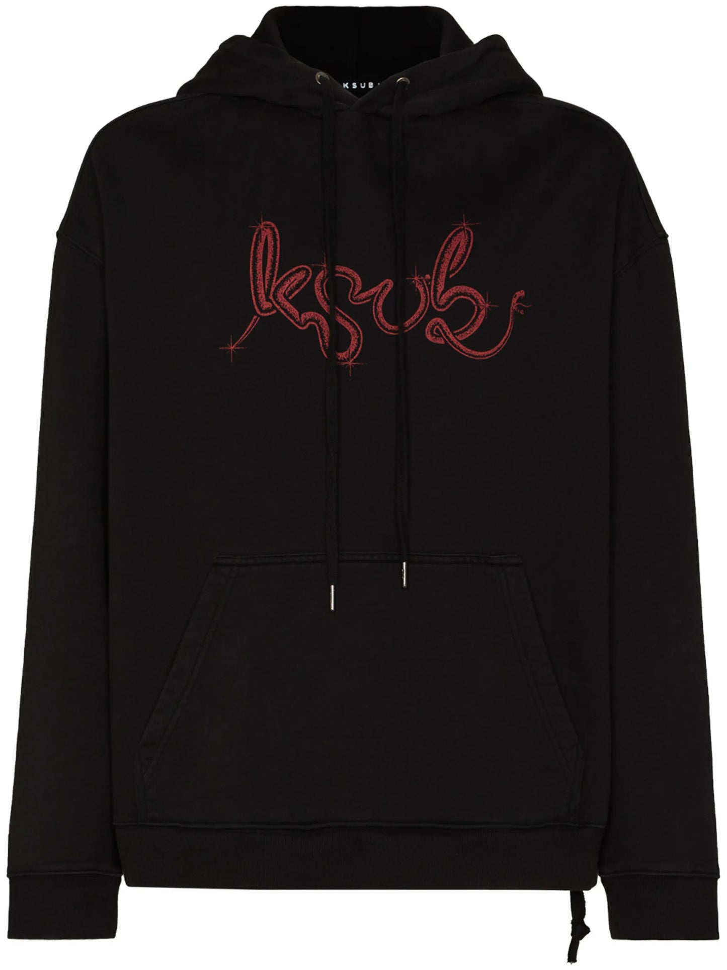 logo print cotton hoodie