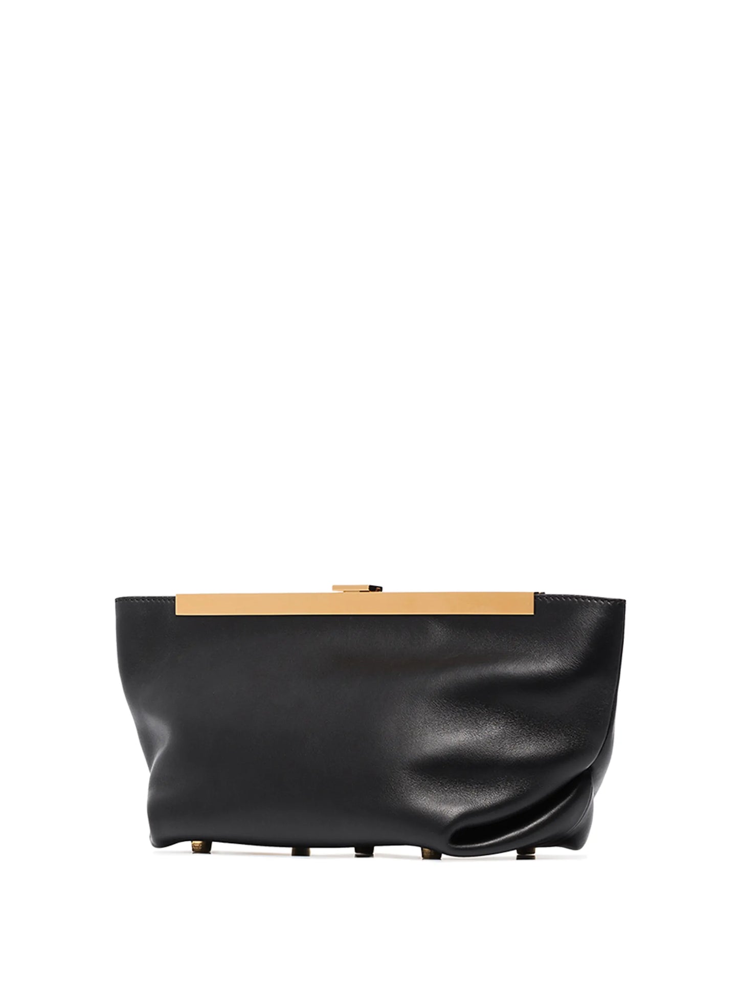 The Envelope Pleat leather clutch